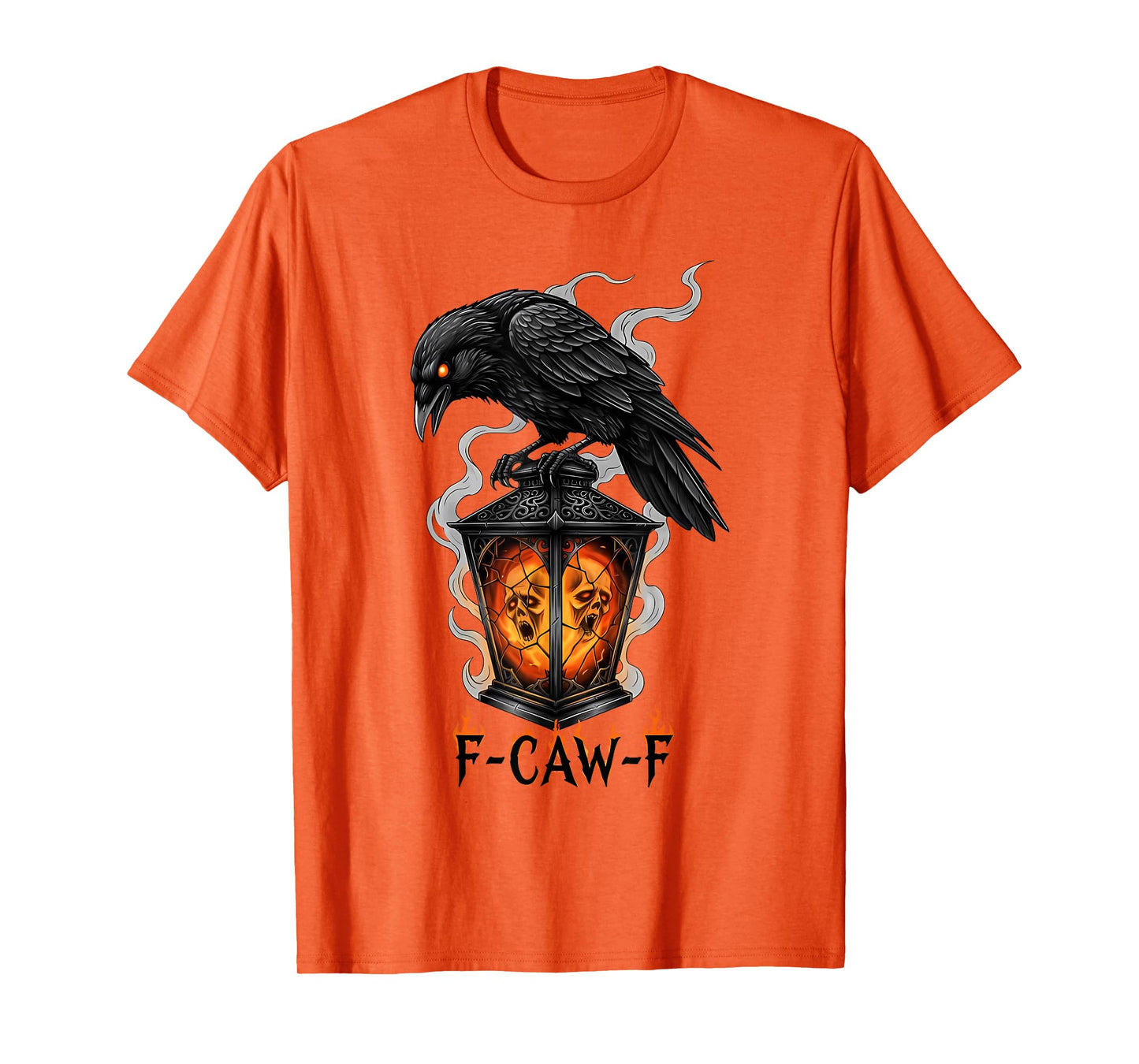 Halloween F Caw F Black Bird F-Caw-F Crow Women Men T-Shirt