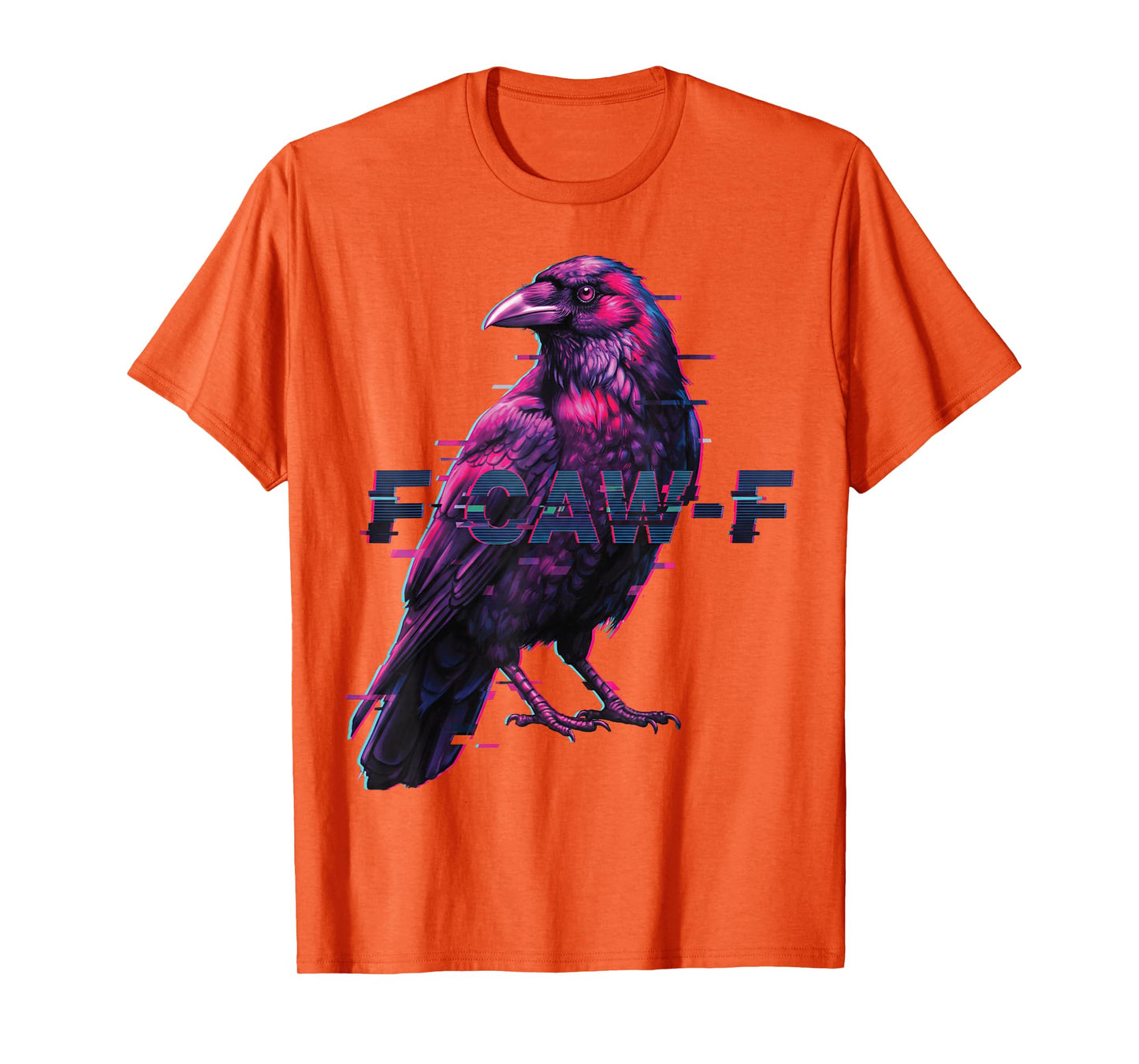 F-Caw-F Black Crow Funny Black Bird Moon Gothic Adult Humor T-Shirt