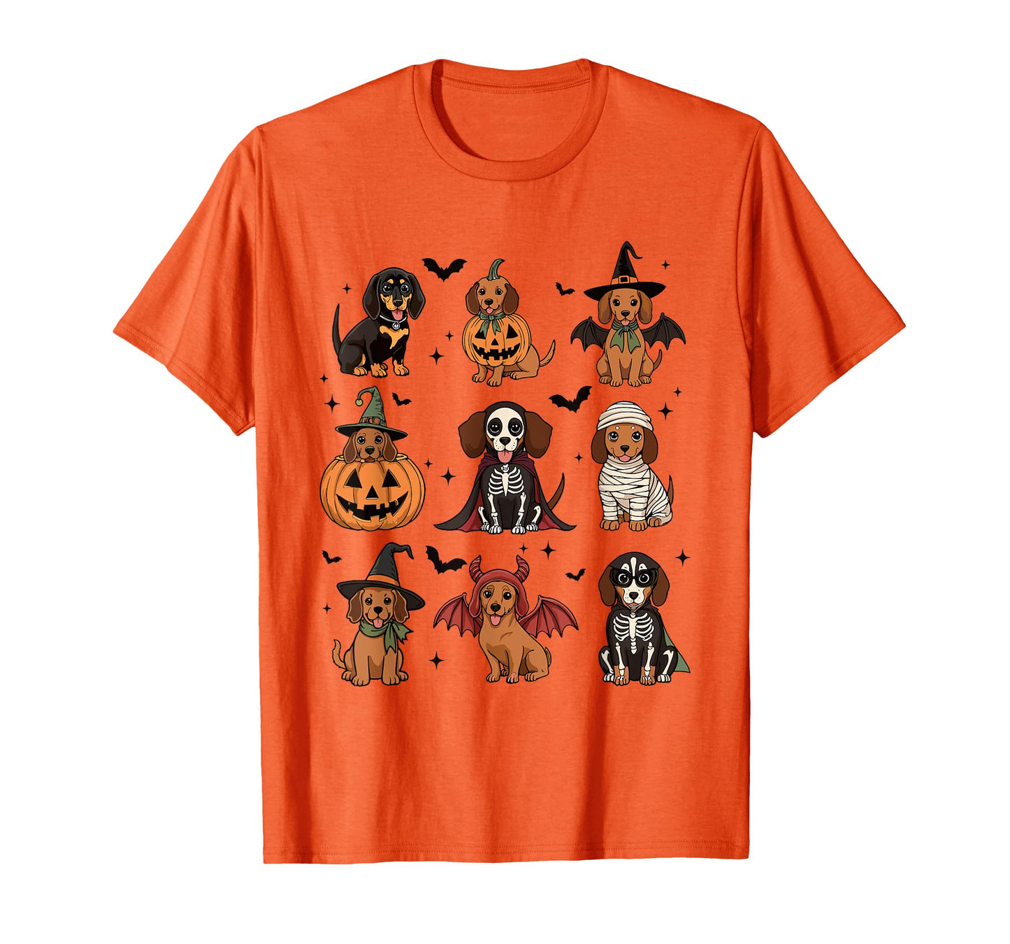 Funny Dachshund Halloween Wiener Dog Mom Dog Lover Spooky T-Shirt