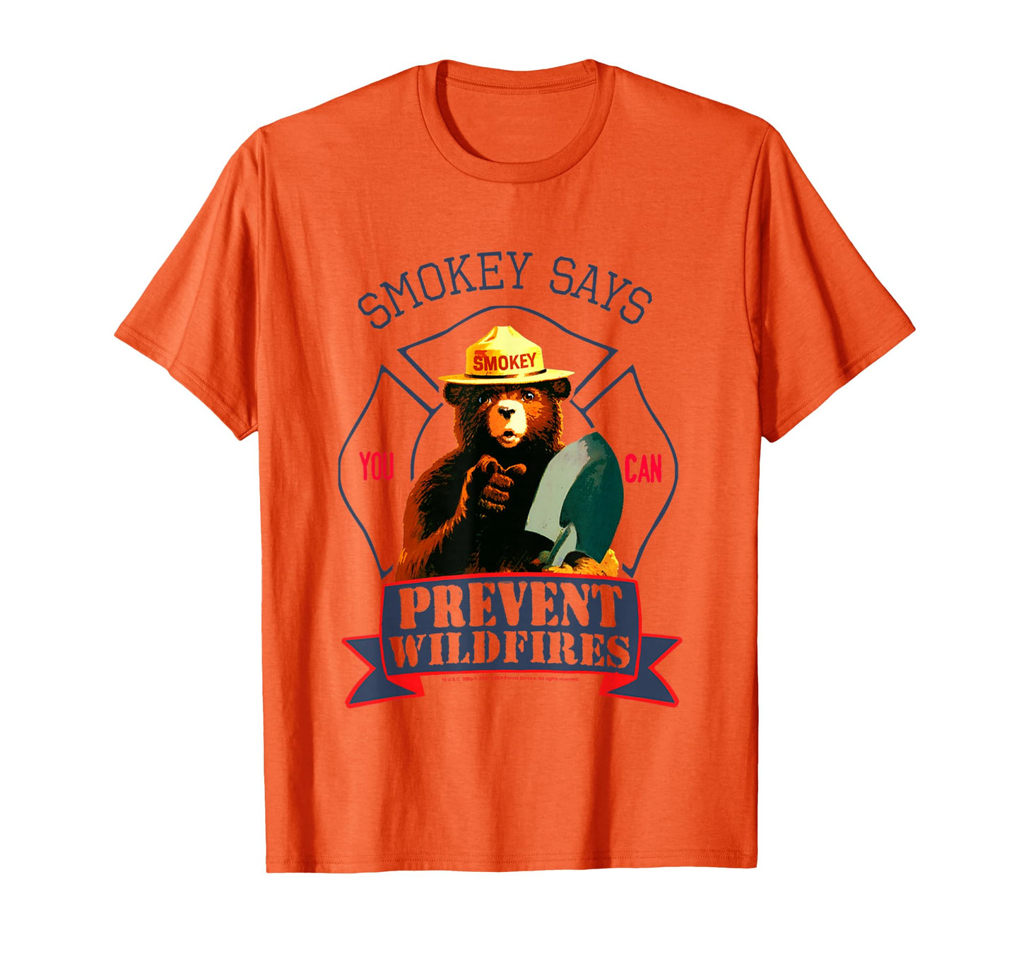 Smokey Bear You Can Prevent Forest Fires Vintage Badge T-Shirt