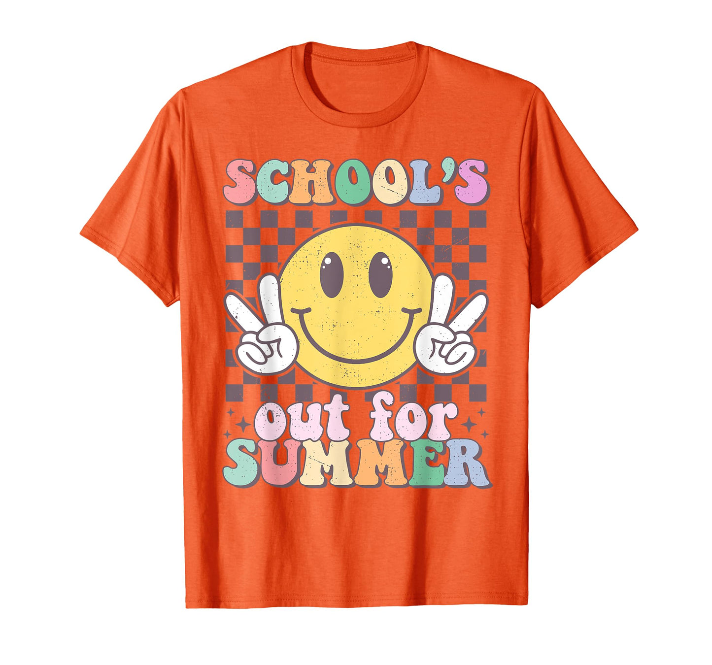 Schools Out For Summer Smile Last Day Of School Teacher Kids T-Shirt