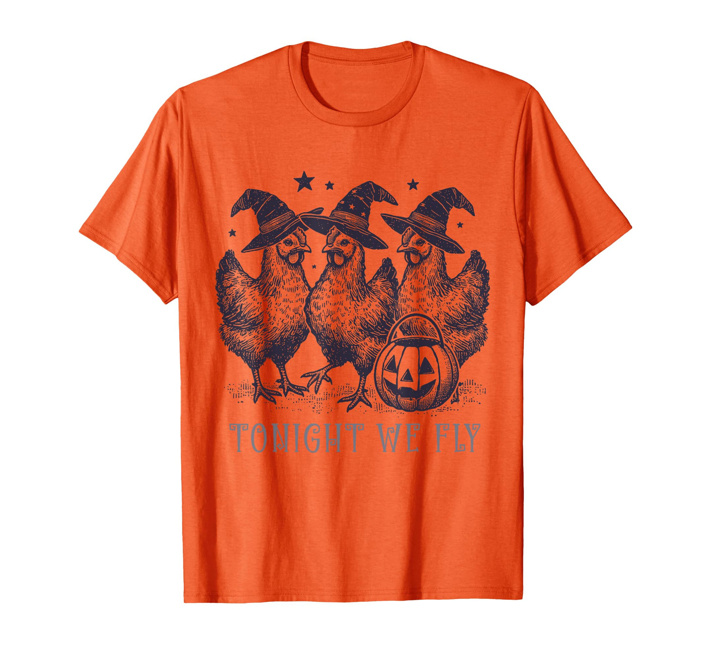 Tonight We Fly Funny Chicken Halloween Costume Spooky Season T-Shirt
