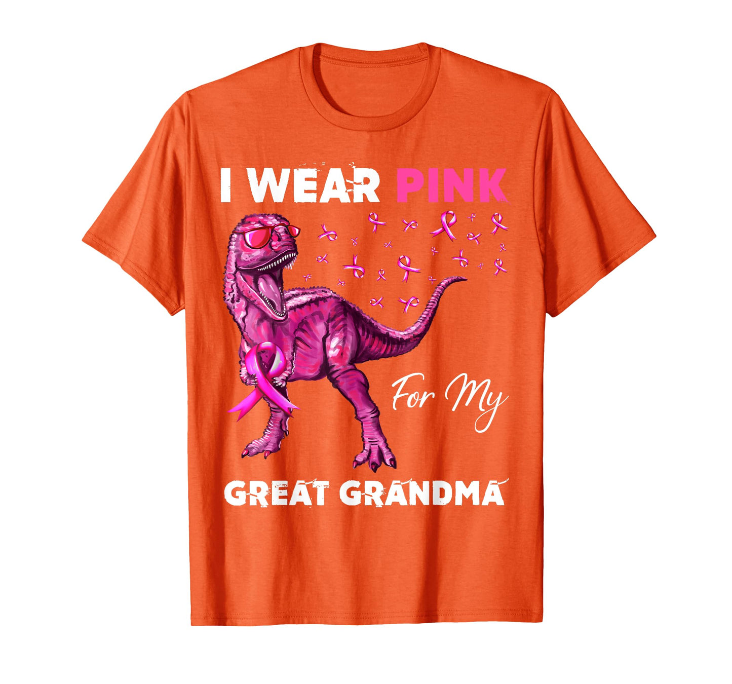 I Wear Pink For My Great Grandma Breast Cancer Awareness T-Shirt