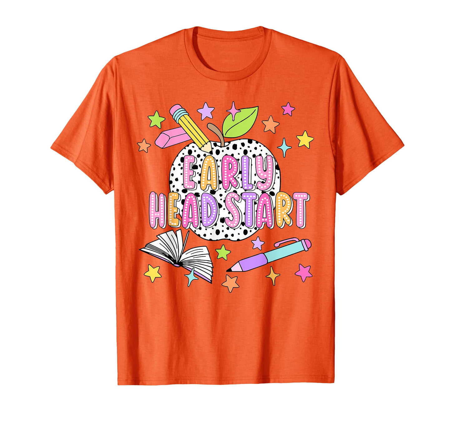 Dalmatian Dots Early Head Start Back To School Teacher Kids T-Shirt