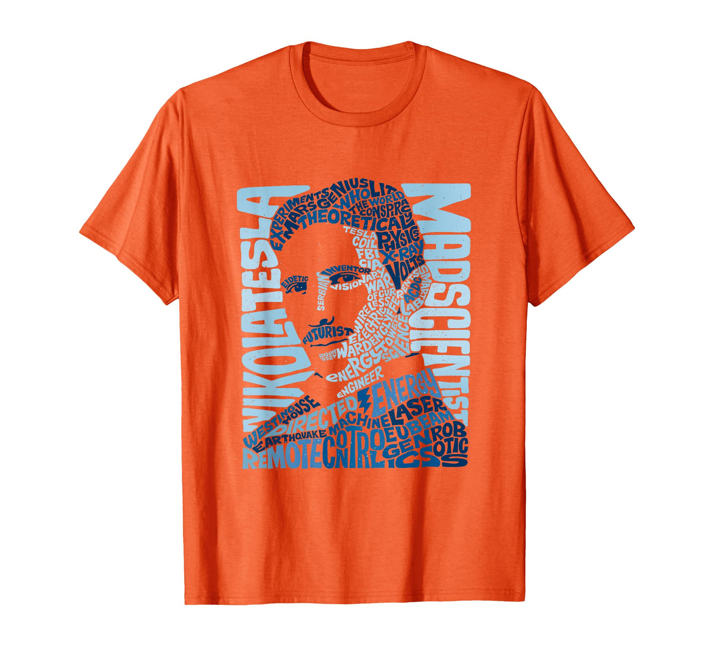 Nikola Tesla Illustration T-shirt by Glitschika Designs T-Shirt