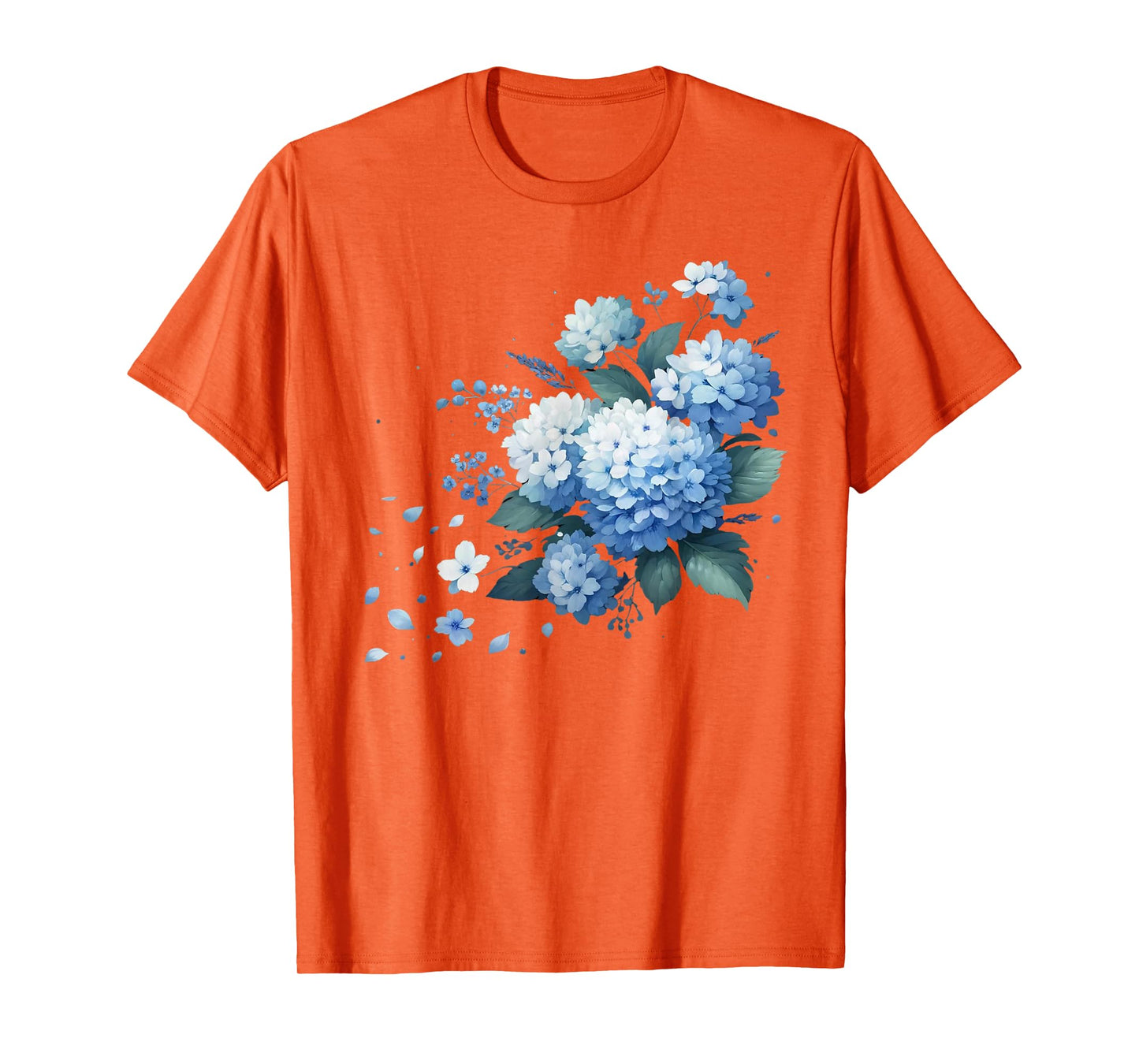 Watercolor Blue Hydrangeas T-Shirt