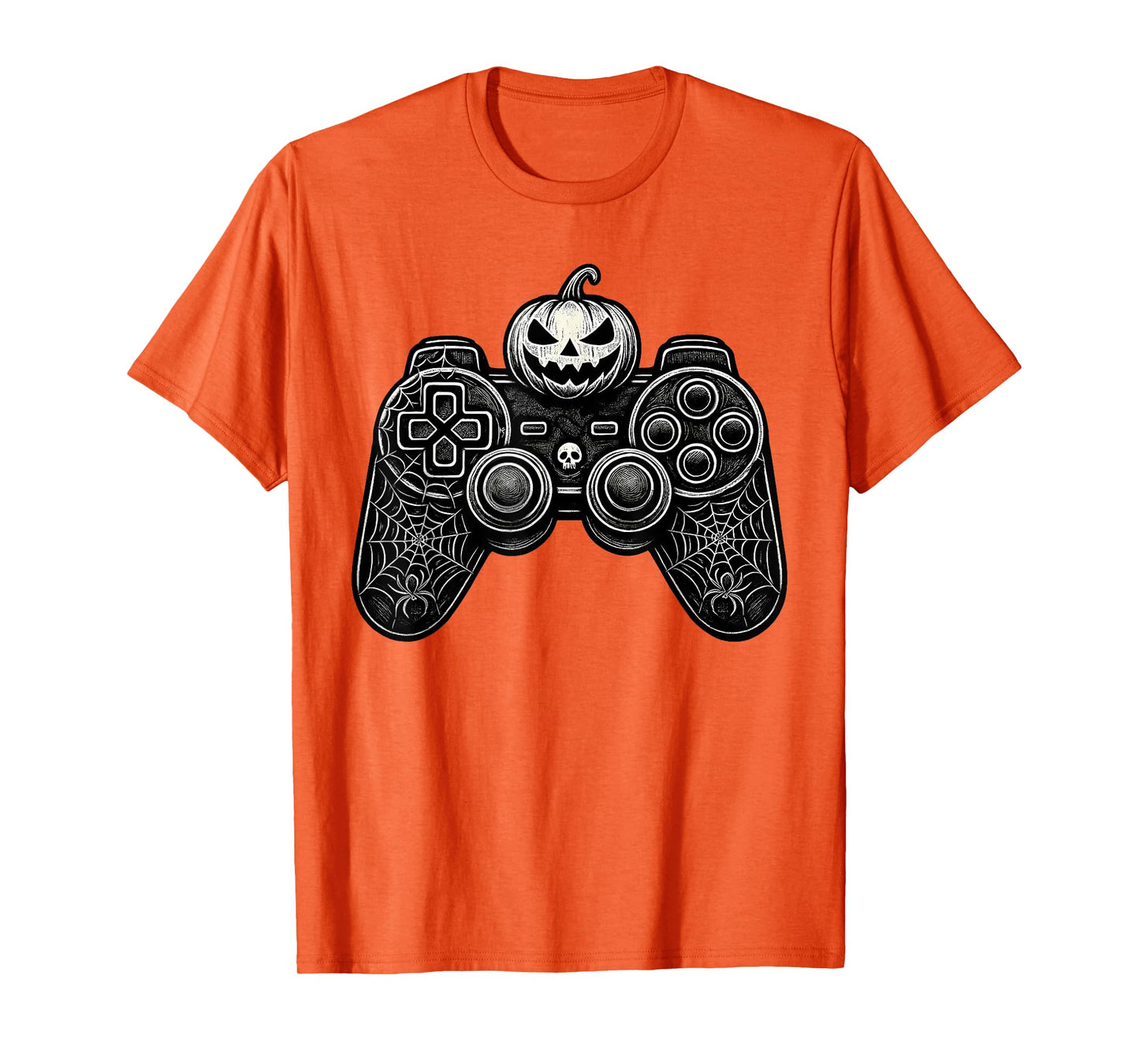 Halloween Skeleton Gamer Costume Funny Spooky Gaming Boys T-Shirt