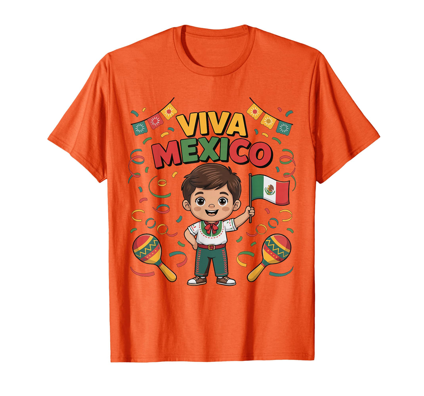 Viva Mexico Shirt Toddler Boys Mexican Flag Independence Day T-Shirt