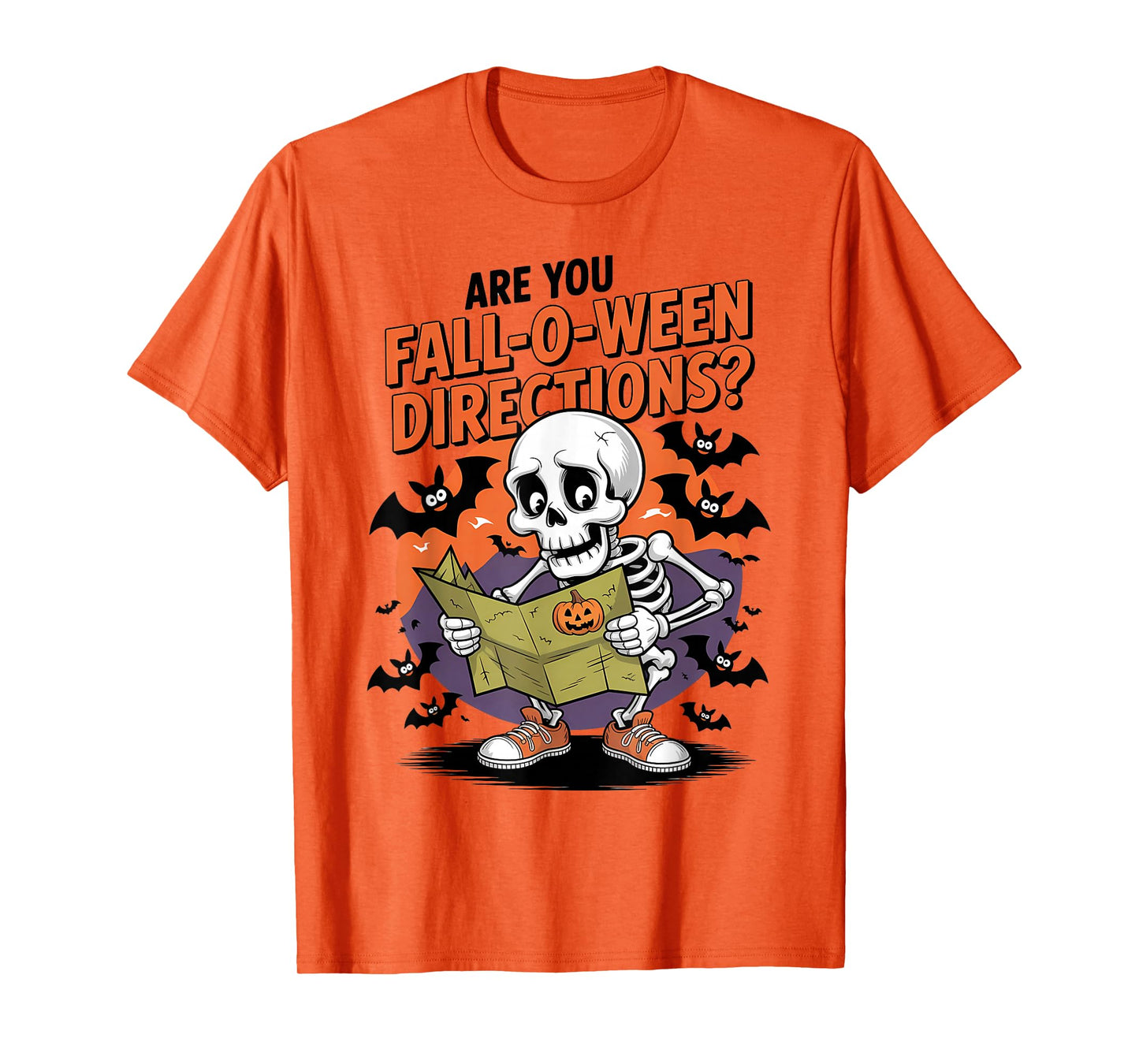 Funny are You Fall O Ween Directions Halloween Teacher Joke T-Shirt