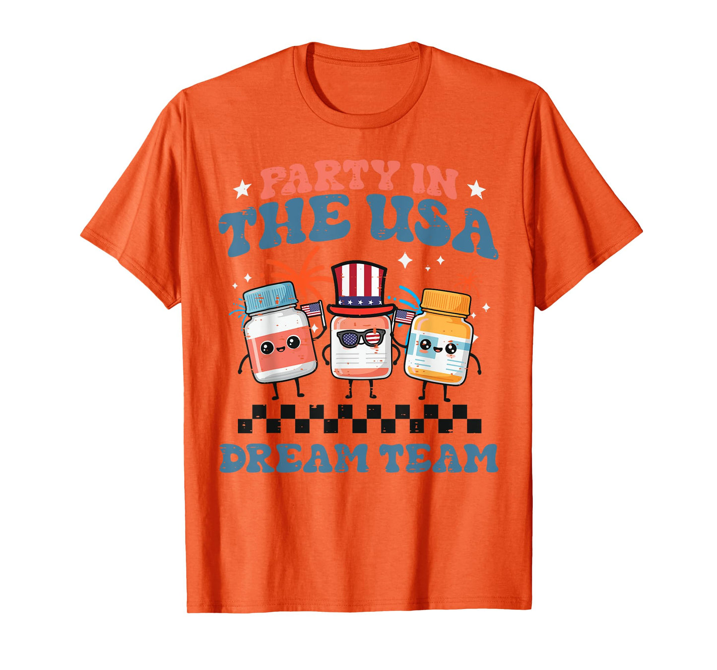 4th Of July Nurse Party Dream USA Team Scrub Top Women T-Shirt