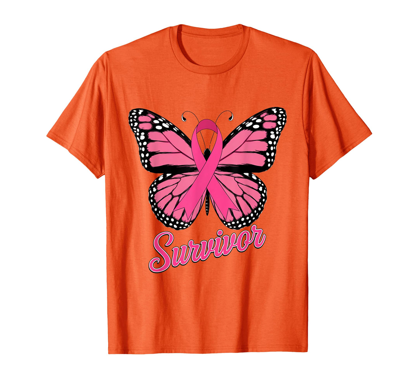 Survivor Pink Ribbon Breast Cancer Awareness T-Shirt