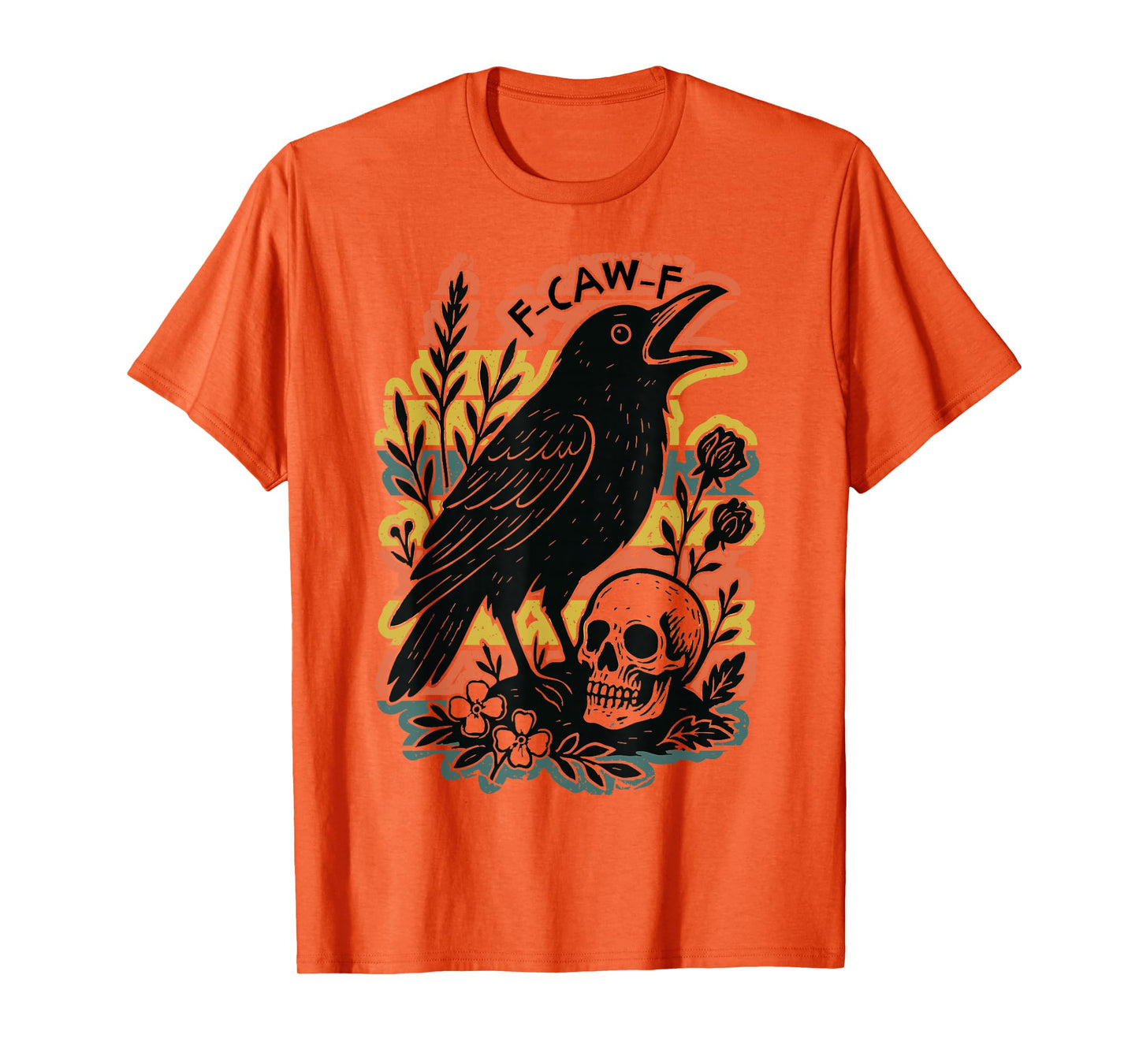 F-Caw-F Black Crow Pun Funny Black Bird Saying Meme Humor T-Shirt
