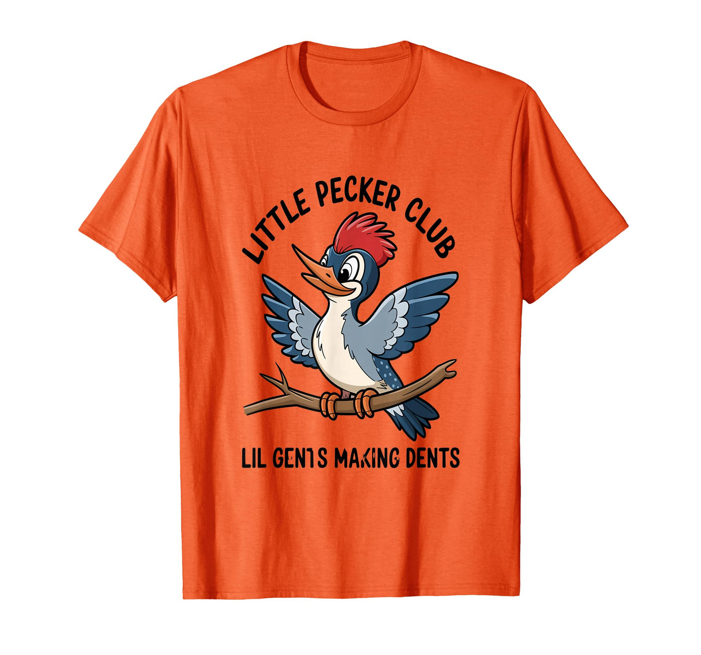 Cute Cartoon Woodpecker Club Nature Lovers T-Shirt
