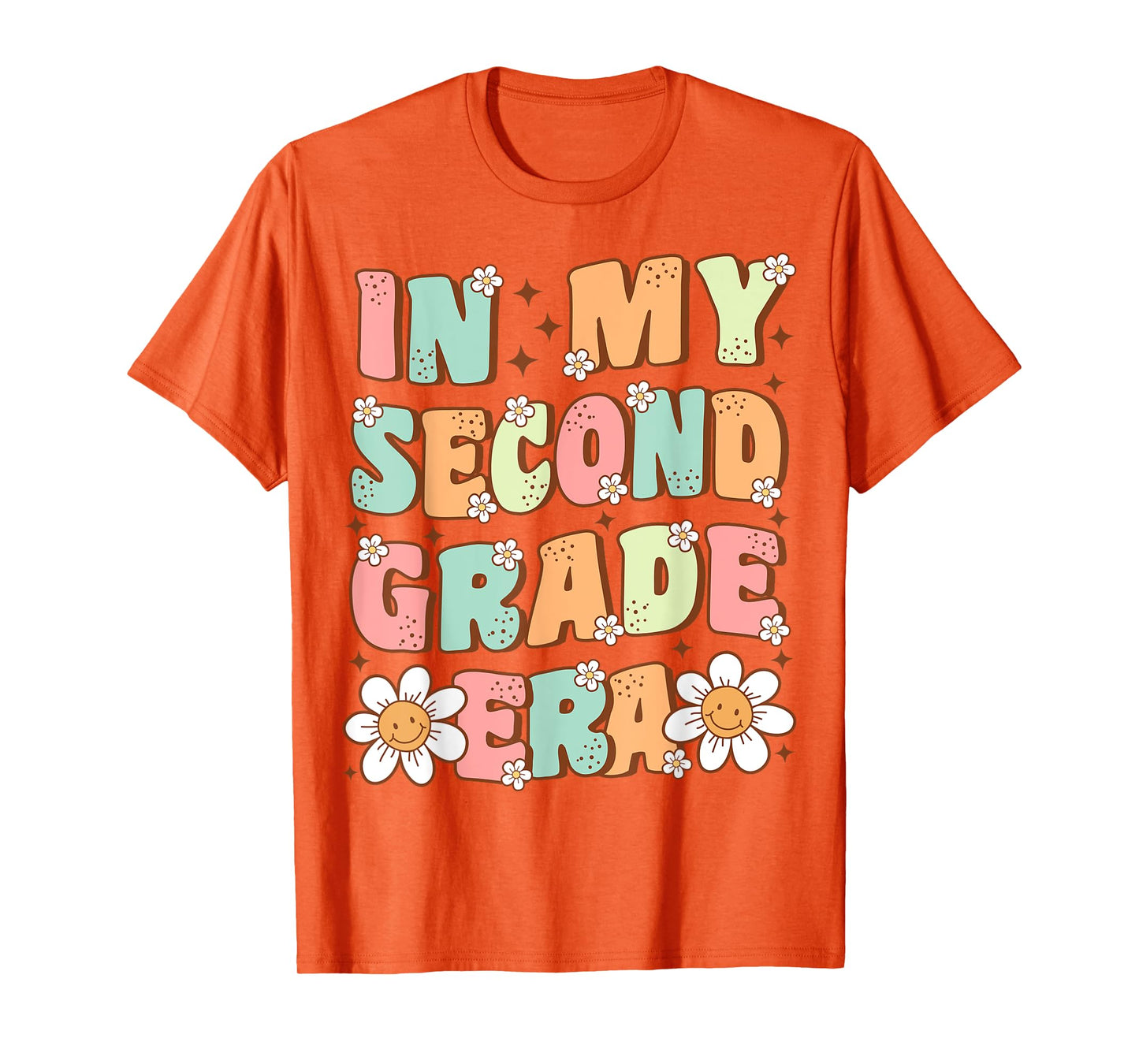 In My Second Grade Era Cute Groovy 2nd Grade Back to School T-Shirt