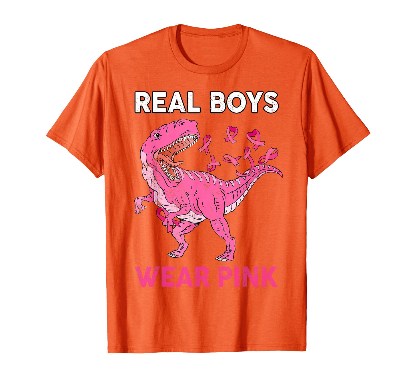 Breast Cancer Awareness Real Boy Wear Pink Kids Youth Childs T-Shirt