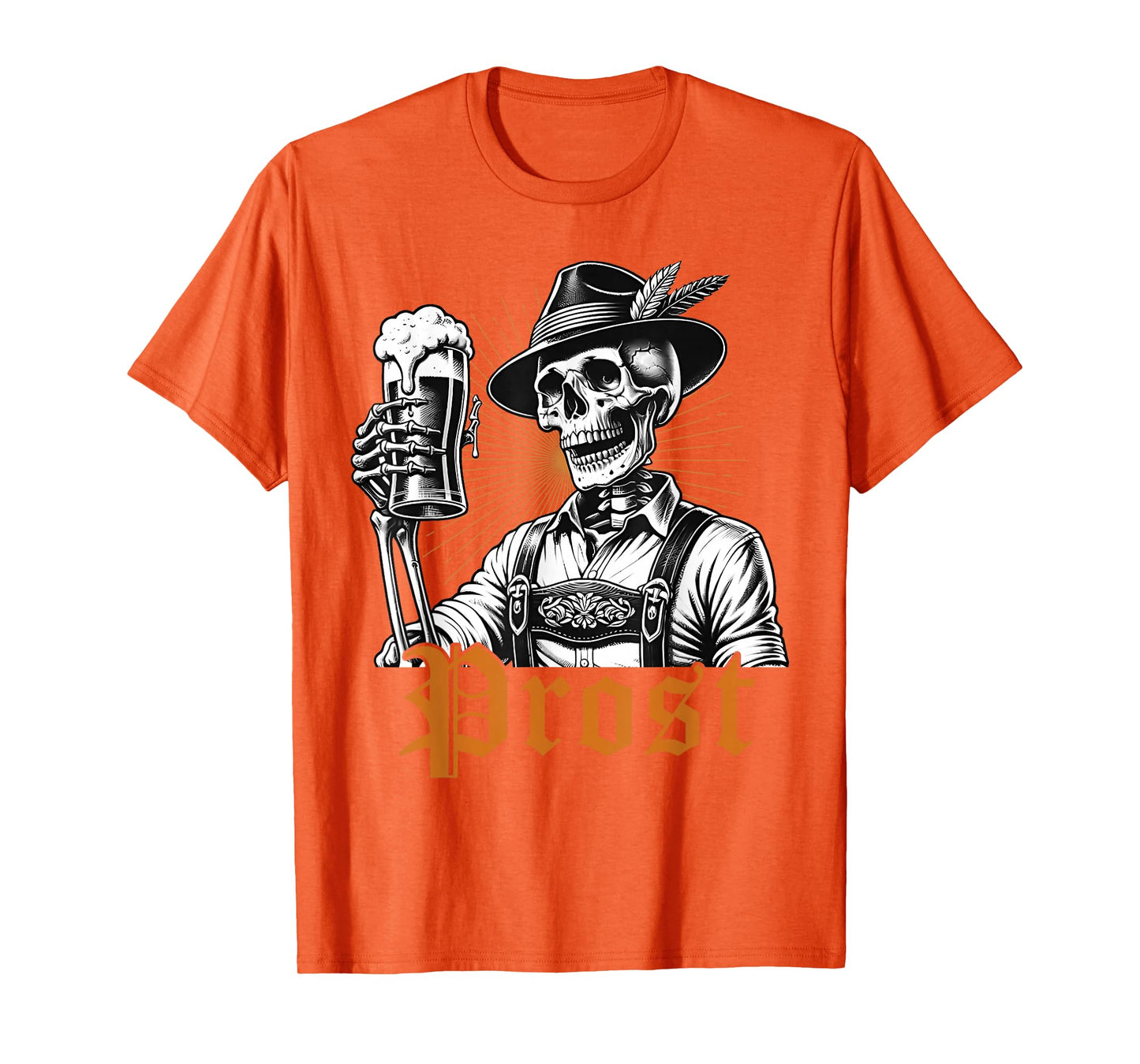 Oktoberfest Skeleton Prost German Beer Festival Men Women T-Shirt