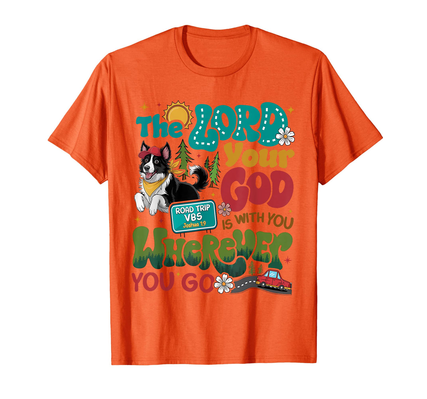 VBS Road Trip On The Go With God 2025 Teens Boys Girls Kids T-Shirt