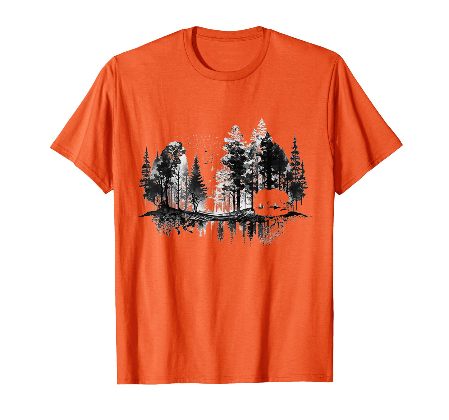 Trees Reflection Wildlife Nature Animal Bear Outdoor Forest T-Shirt