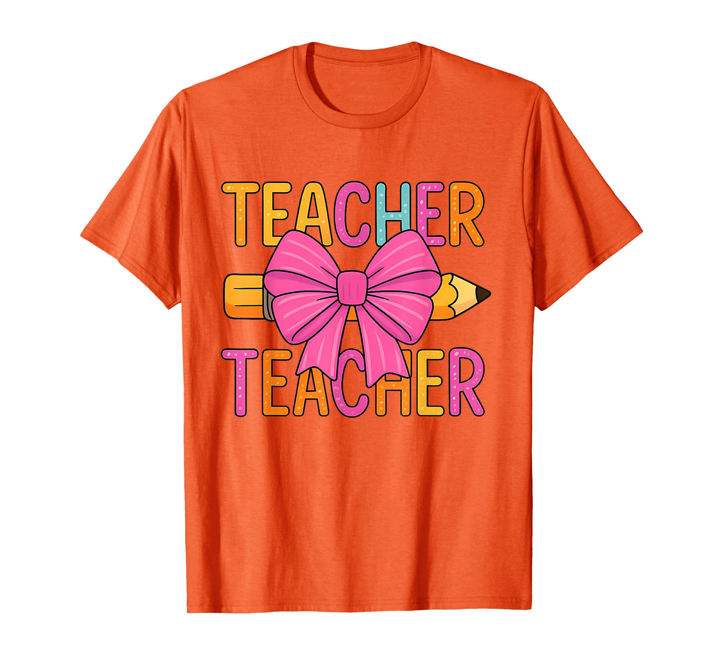 Coquette Bow Gifts Teacher Happy First Day Back To School T-Shirt