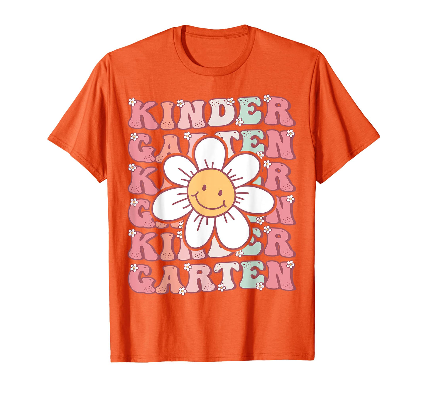 Groovy Kindergarten Back To School First Day of Kindergarten T-Shirt