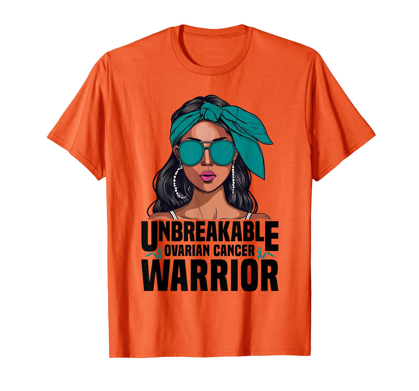 Ovarian Cancer Warrior Unbreakable Survivor Ovarian Cancer T-Shirt
