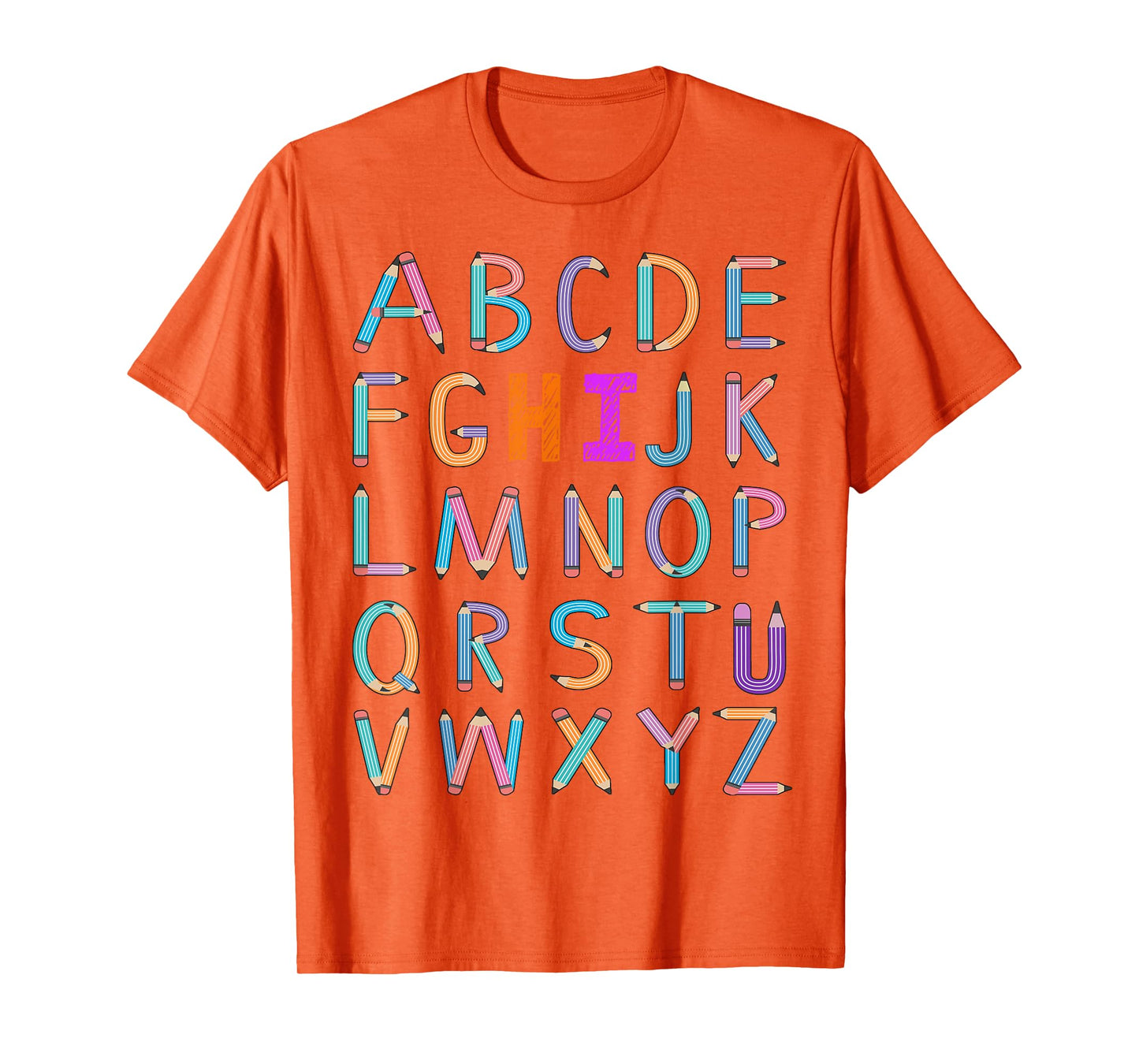 back to school Kindergarten Alphabet ABC Teacher Women kids T-Shirt