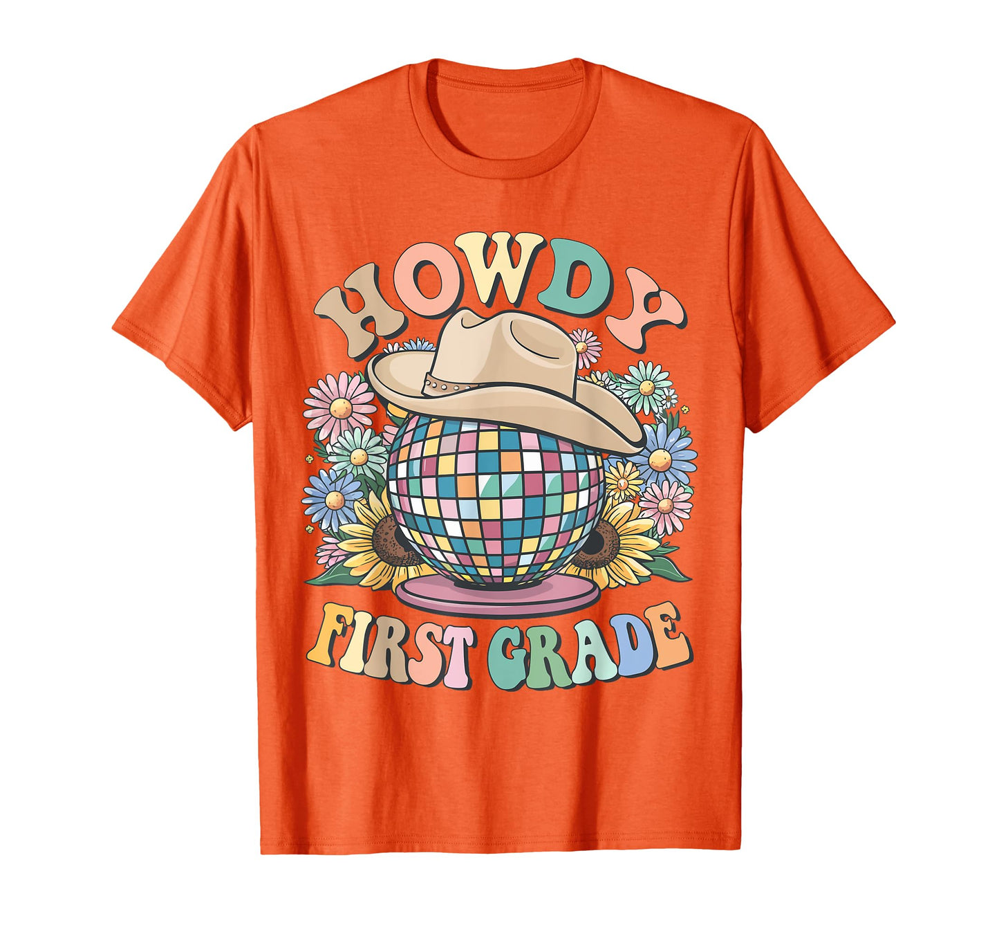 Howdy First Grade Cowgirl Country 1st Grade Back to School T-Shirt