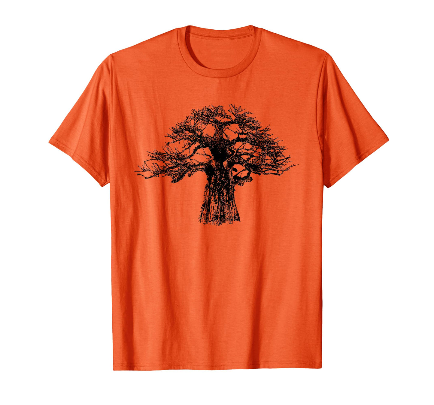 Giant Baobab Tree T-Shirt in Bold Monochrome for Tree Lovers T-Shirt