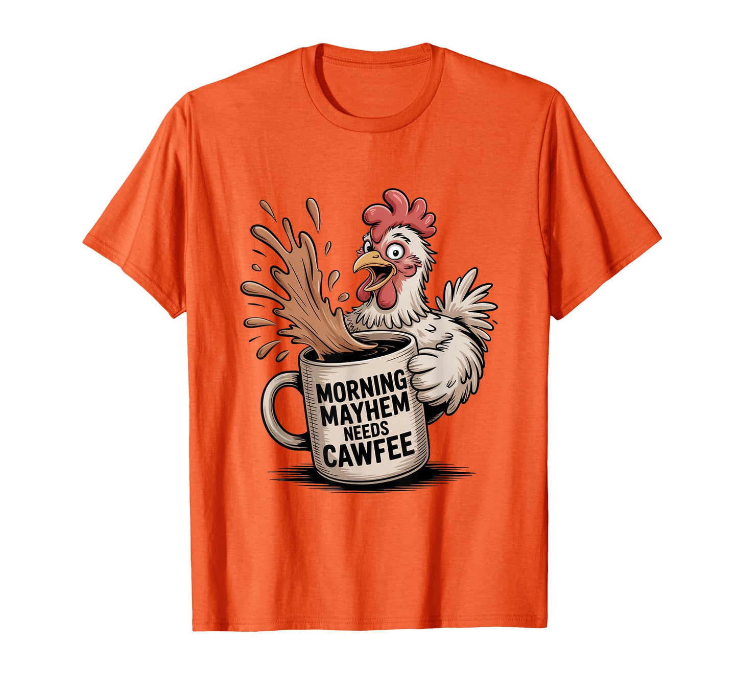 Funny Coffee Lover F-CAW-F Cawfee T-Shirt
