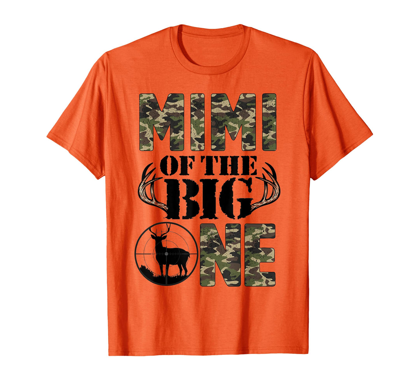 Mimi of The Big One Birthday Boy Deer Hunter Camouflage T-Shirt