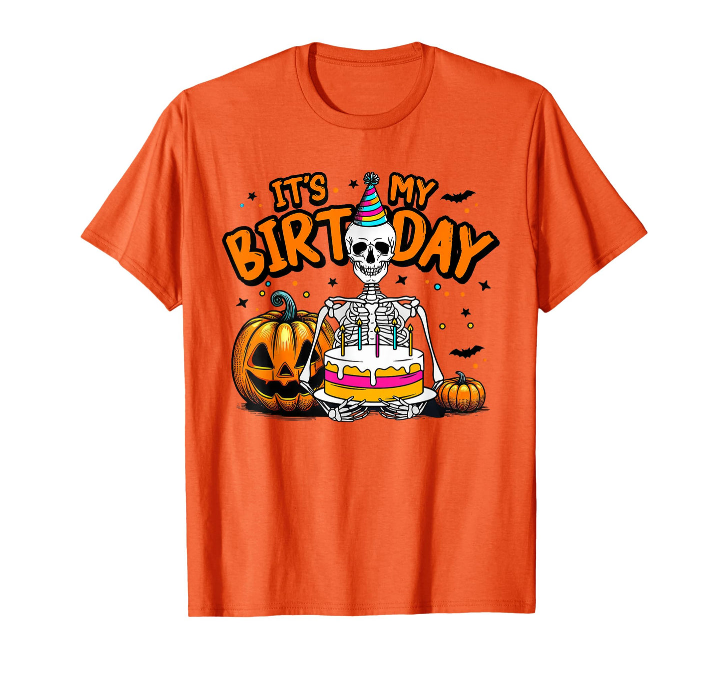 It's My Birthday Skeleton Happy Halloween Birthday Party T-Shirt