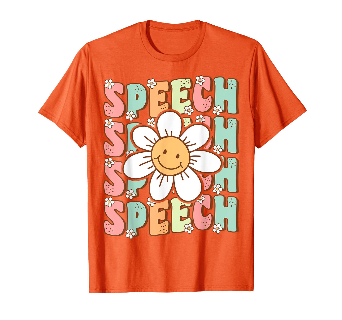 Groovy Retro Speech Language Pathologist Speech Therapist T-Shirt