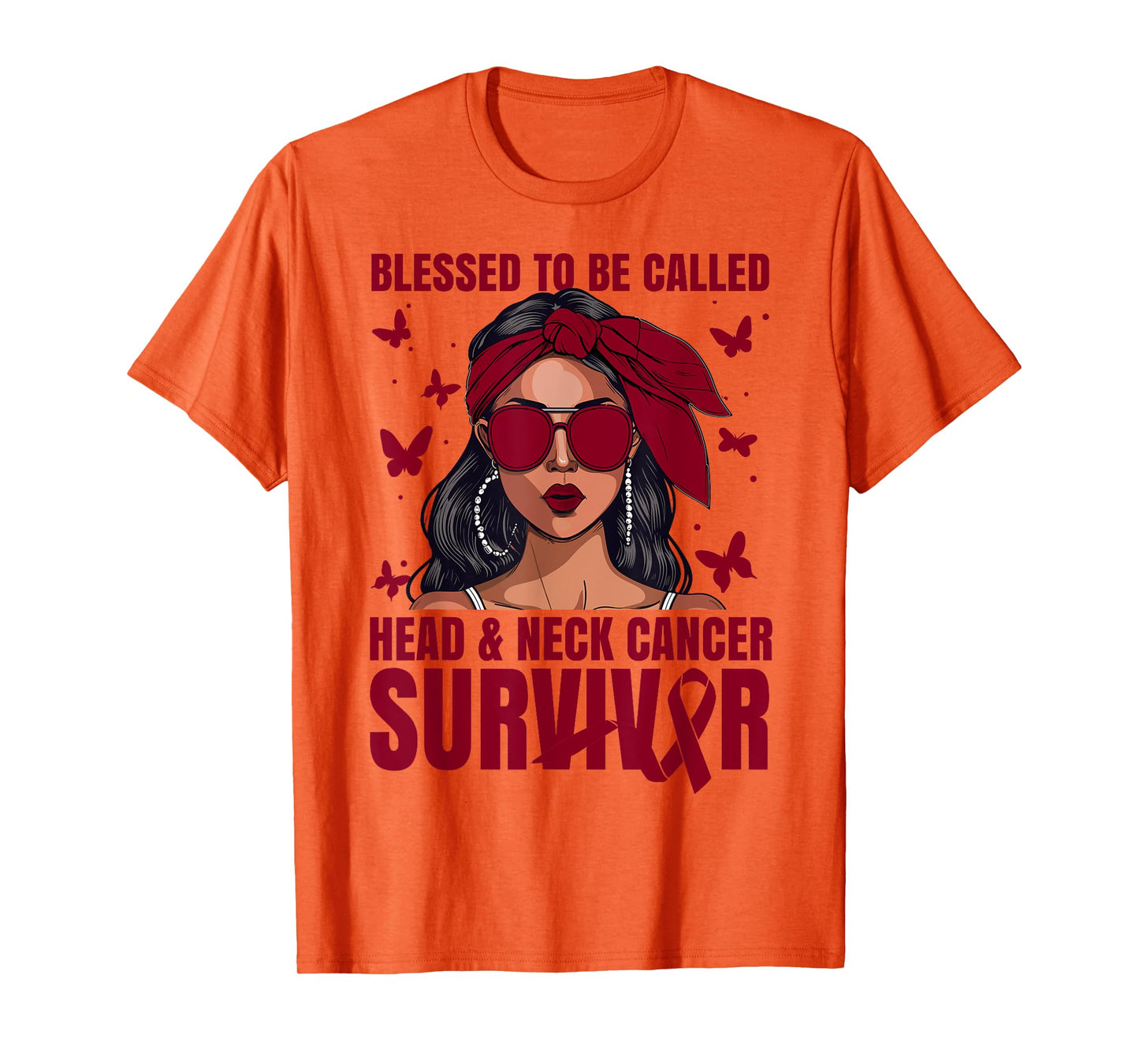 Head&Neck Cancer Awareness Blessed Head&Neck Cancer Survivor T-Shirt