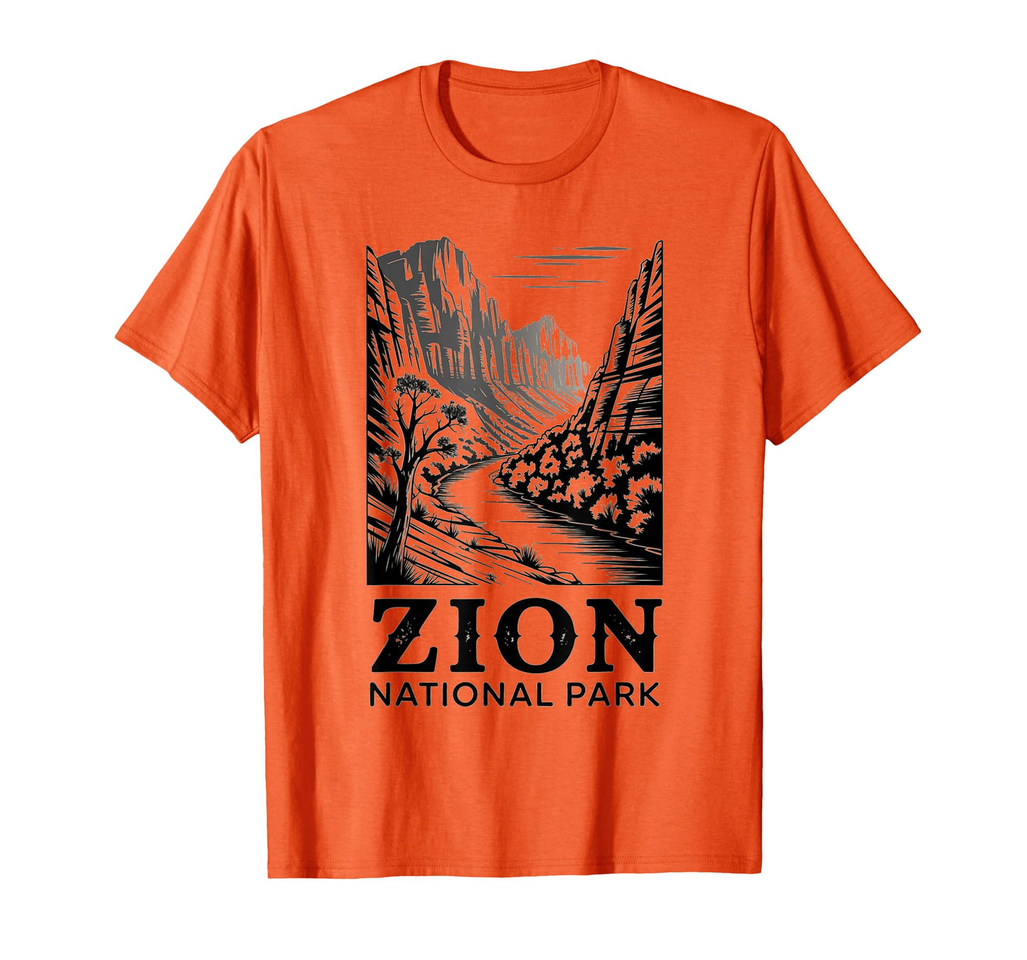 Zion National Park Retro Outdoor Camping US National Park T-Shirt