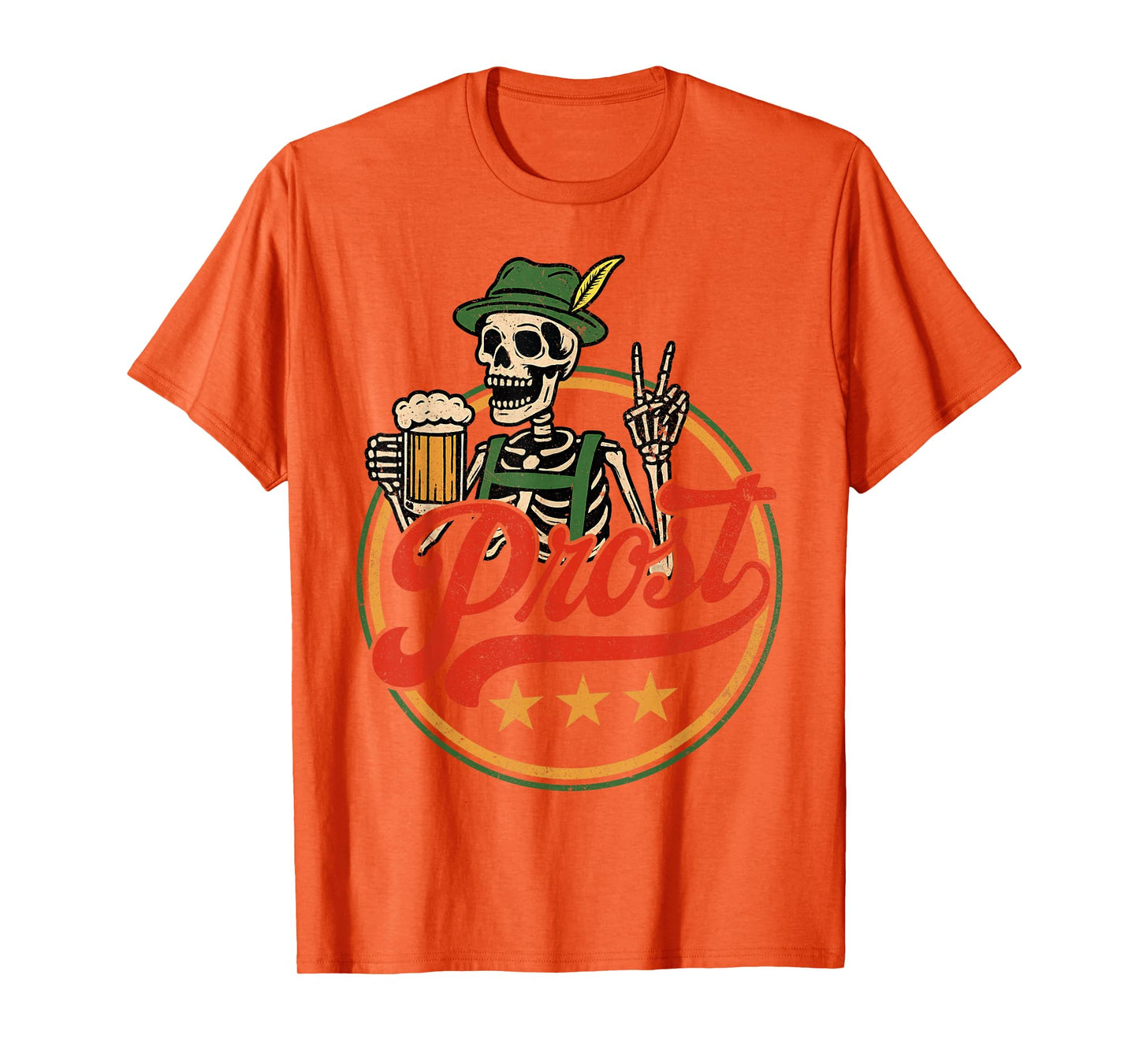 Oktoberfest Skeleton Prost German Beer Festival Men Women T-Shirt