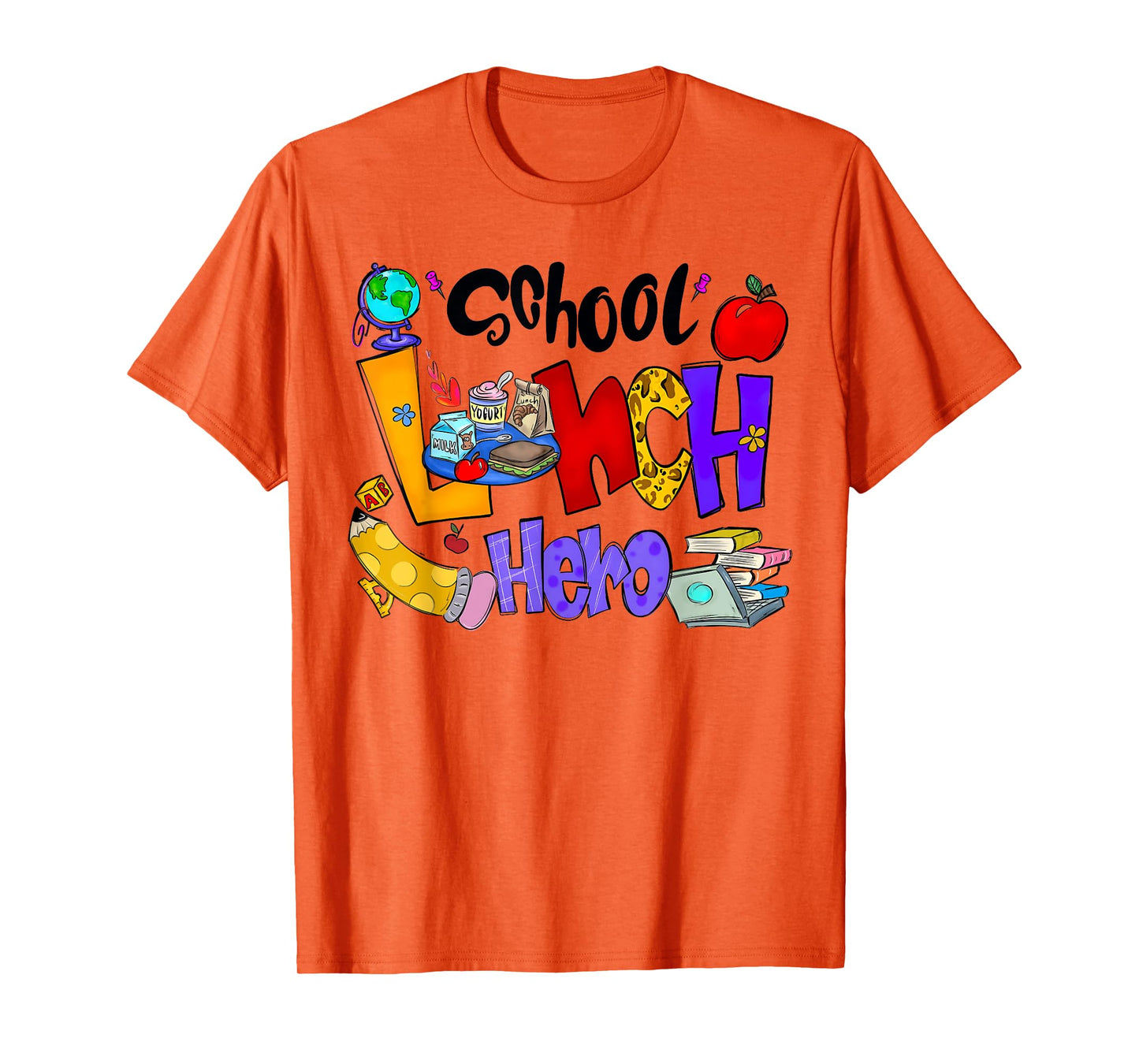 School Lunch Hero Cafeteria Squad Workers Back To School T-Shirt