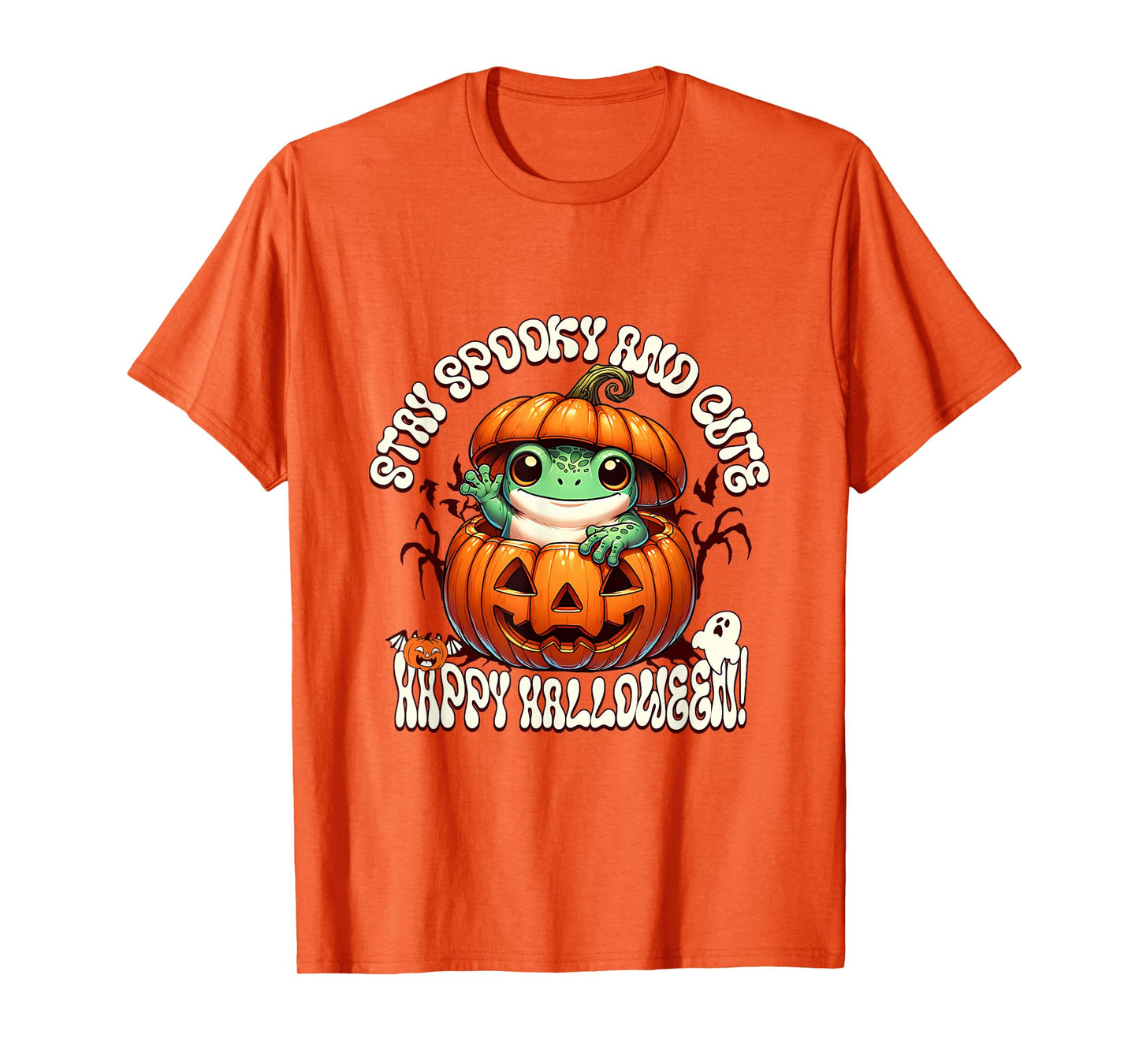 Funny Frog Ghost Witch Zombie Halloween Costume Boys Girls T-Shirt