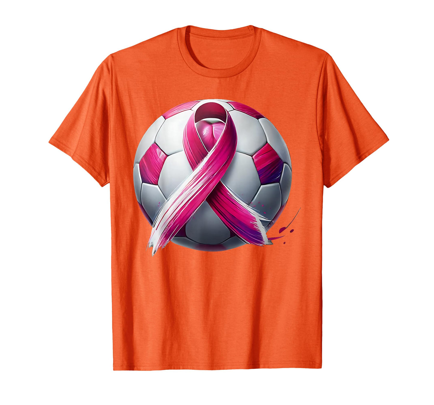 Breast Cancer Soccer Ball Pink Ribbon Kick for a Cure T-Shirt