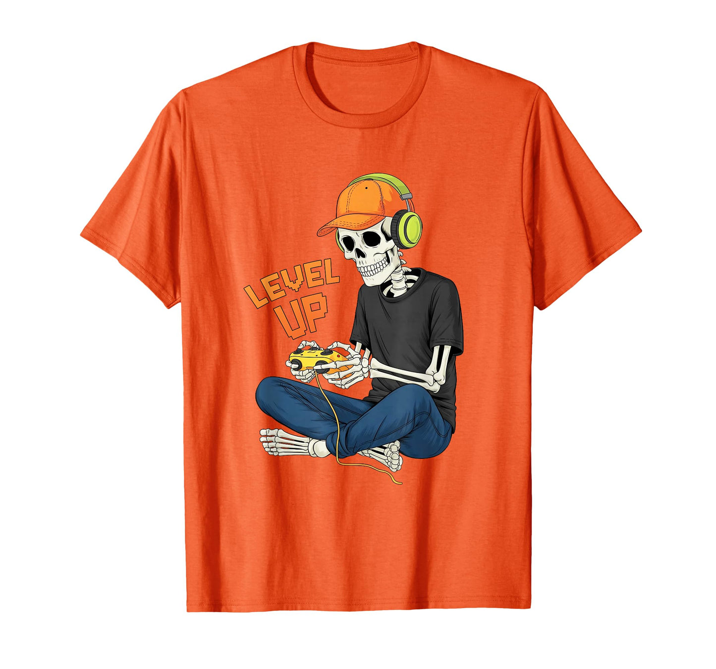Skeleton Gamer Video Gaming Funny Halloween for Game Lover T-Shirt