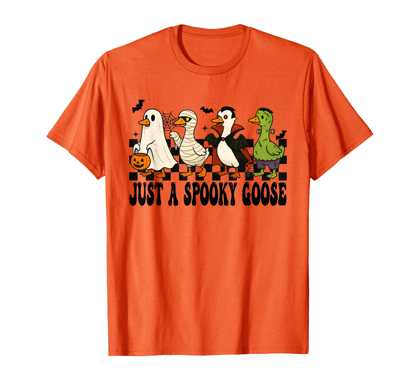 Just A Spooky Goose Halloween Silly Goose Funny Halloween T-Shirt