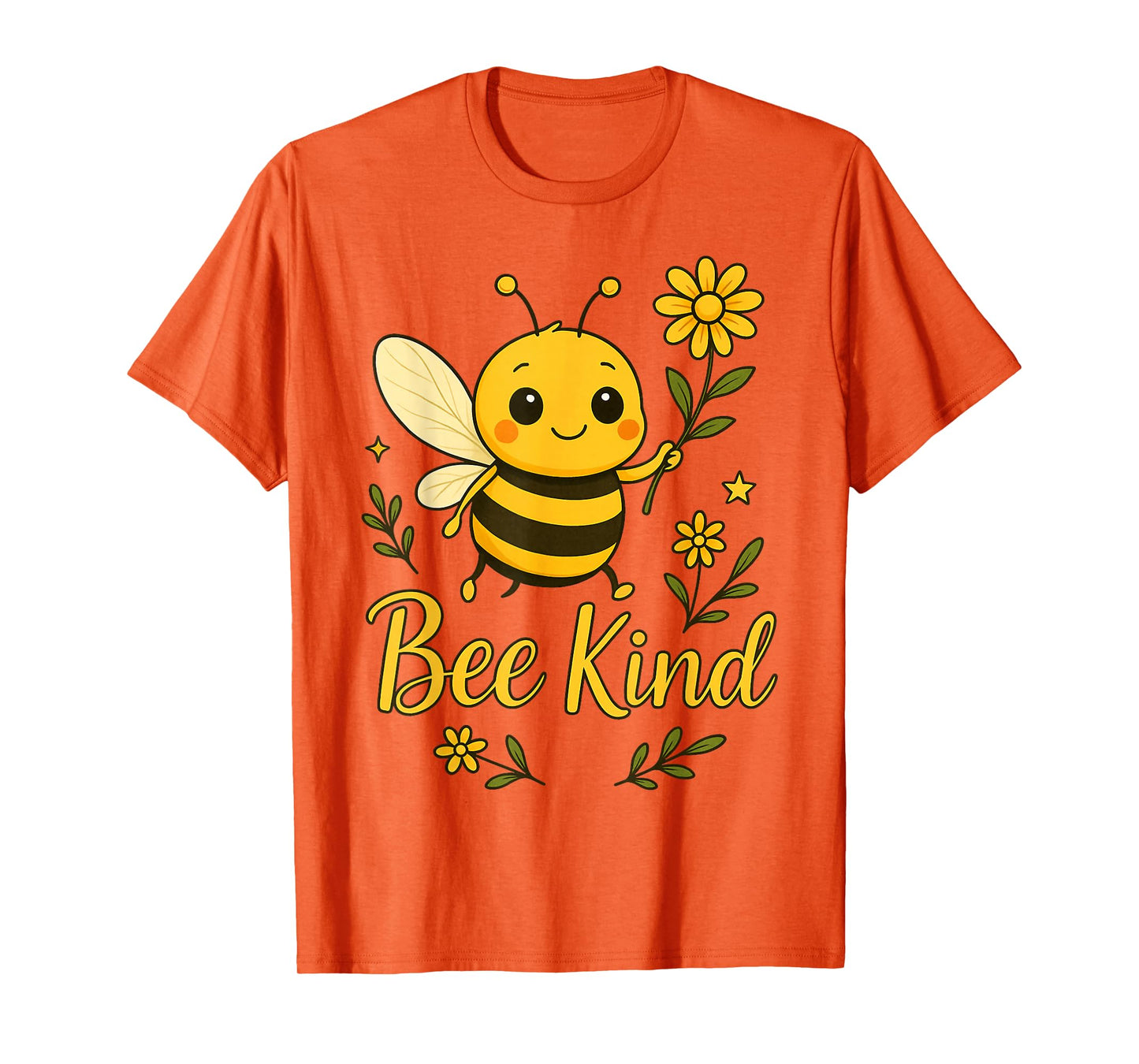 Bee Kind Cute bee with Flower Kindness T-Shirt
