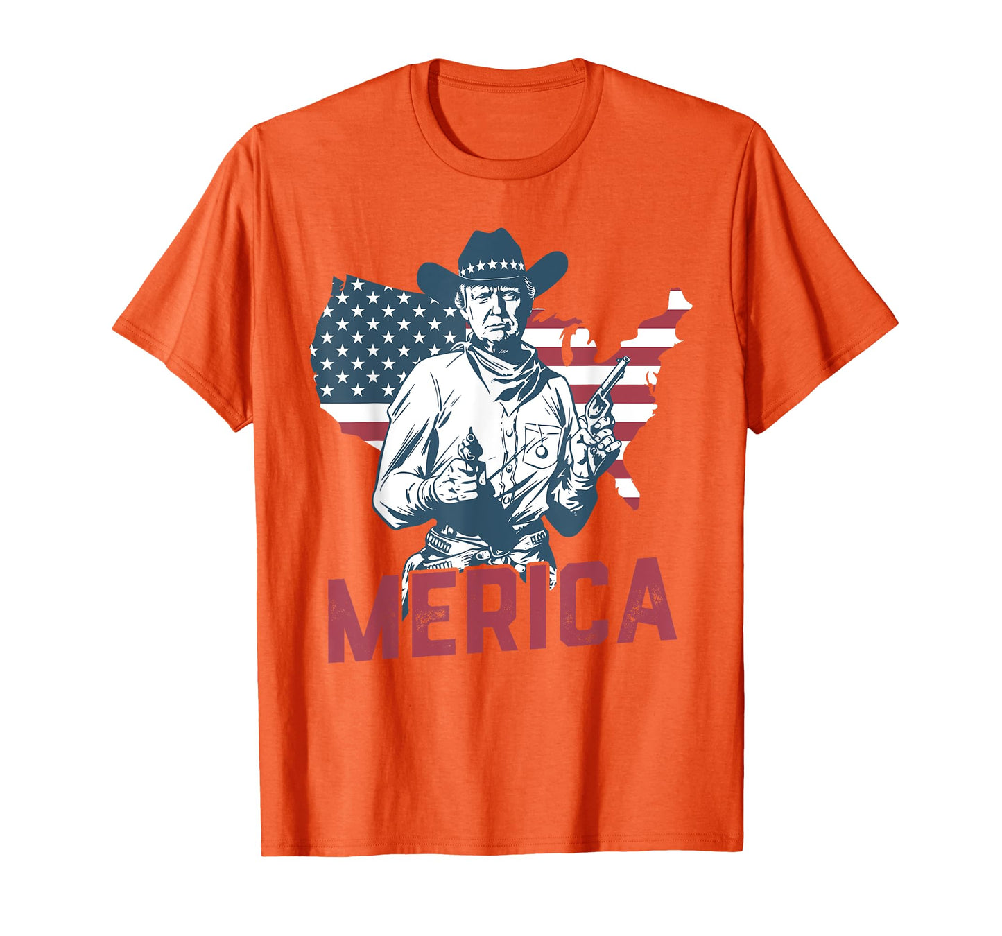 'MERICA TRUMP Happy 4th Of July Trump American Flag Gifts T-Shirt
