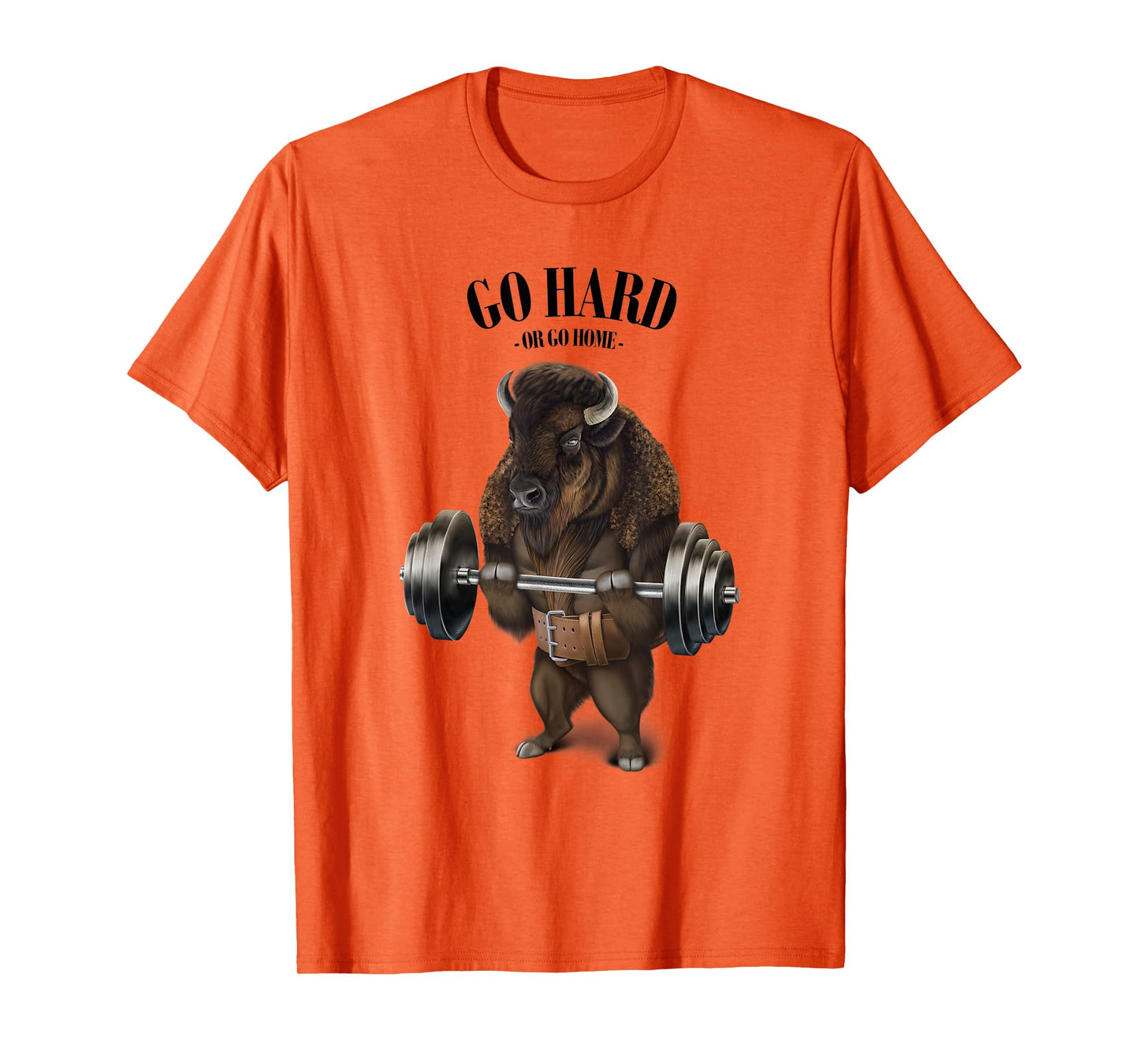 Bison Buffalo Bull Weightlifting in Fitness Gym T-Shirt