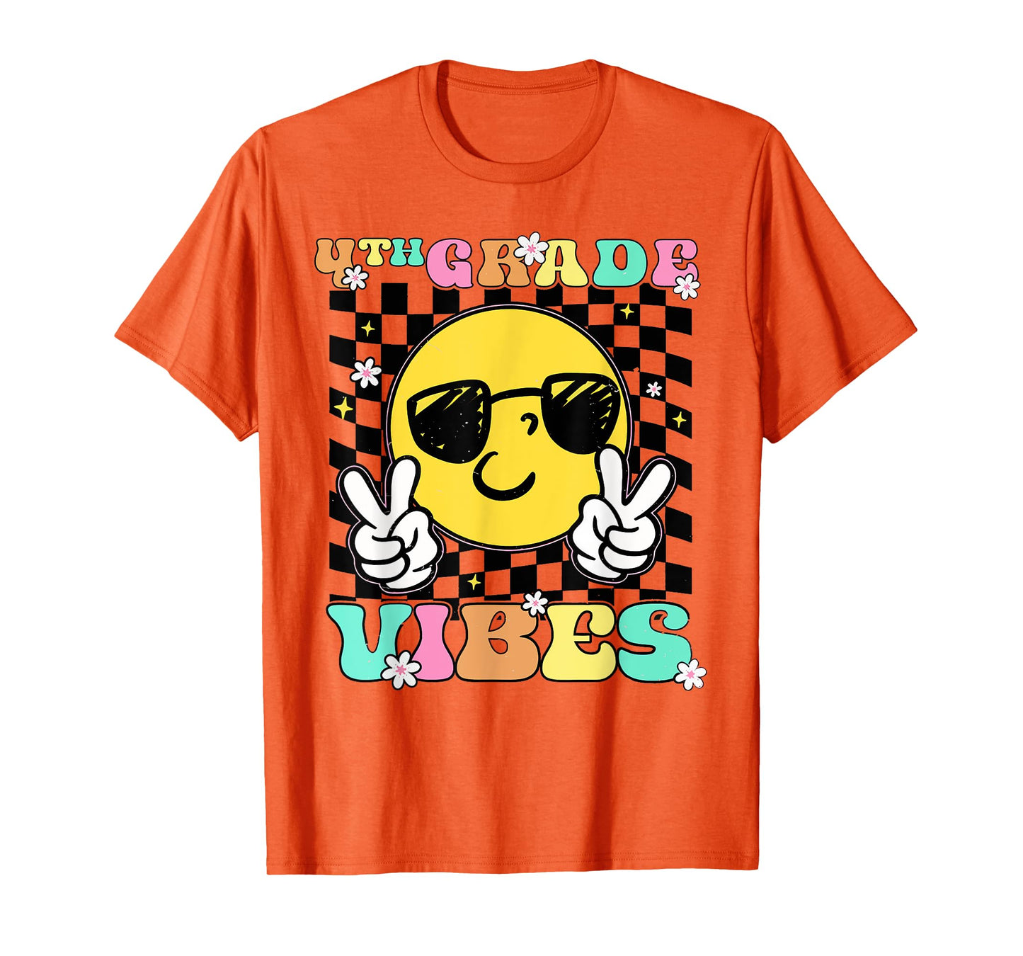 Girls 4th Grade Vibes Back To School Fourth Grade T-Shirt