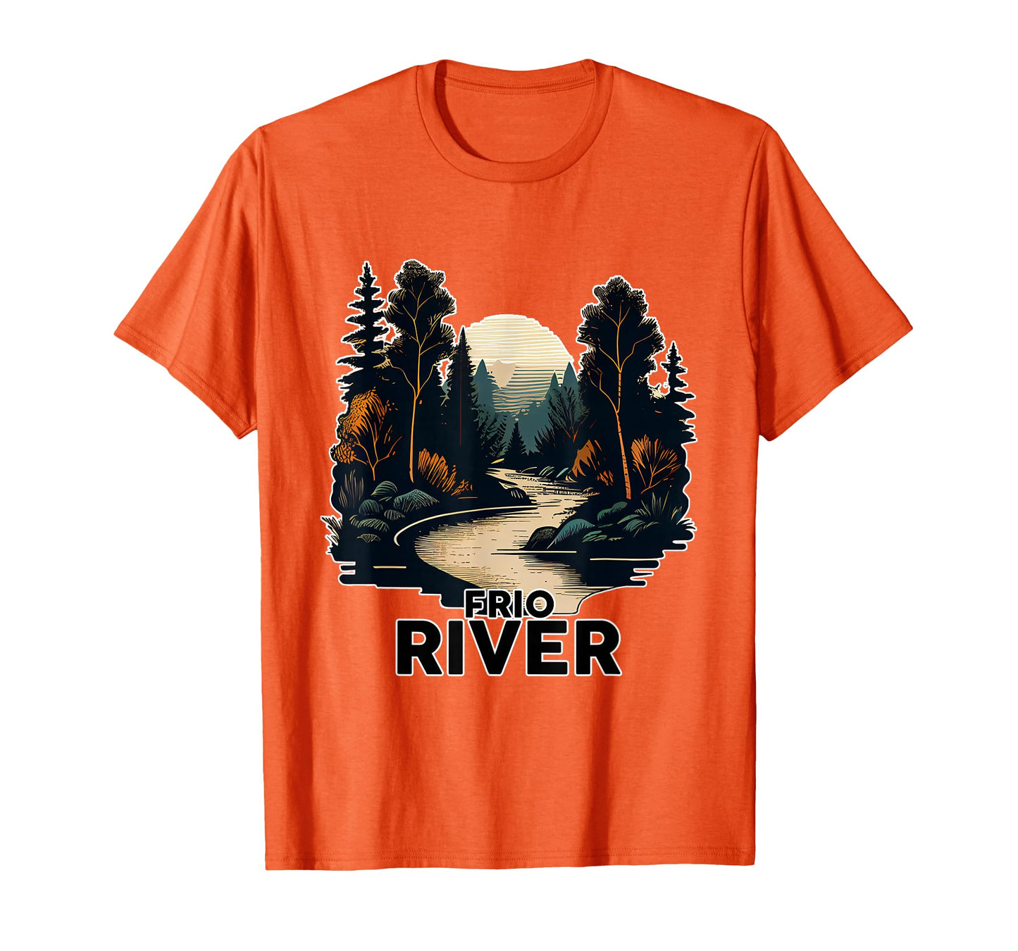 Frio River T-Shirt Retro Minimalist River Frio T-Shirt