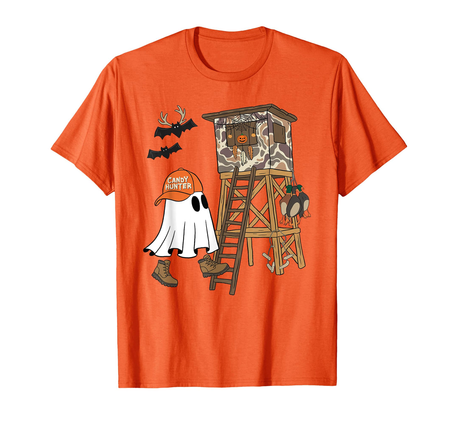 Candy Hunter Camouflage Camo Ghost Hunting Season Halloween T-Shirt