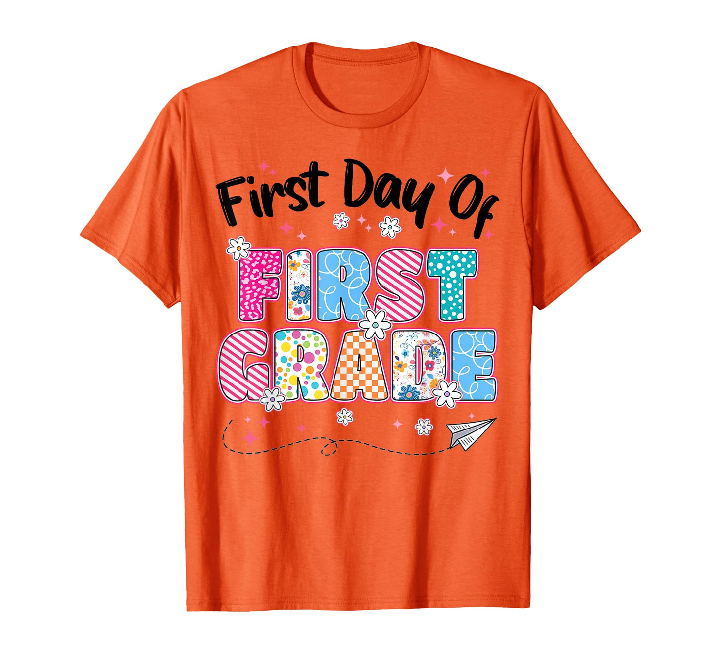 First 1st Day Of First Grade Back To School Teachers Girls T-Shirt