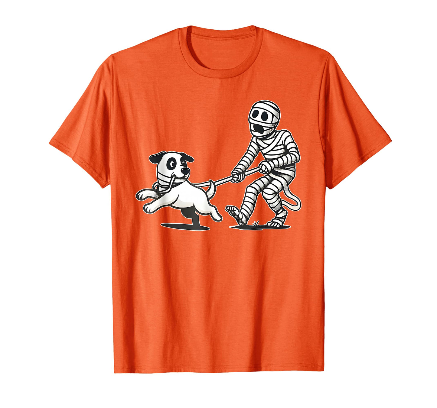 Funny Halloween Dog Skeleton, Skeleton Chasing Dog Men Women T-Shirt