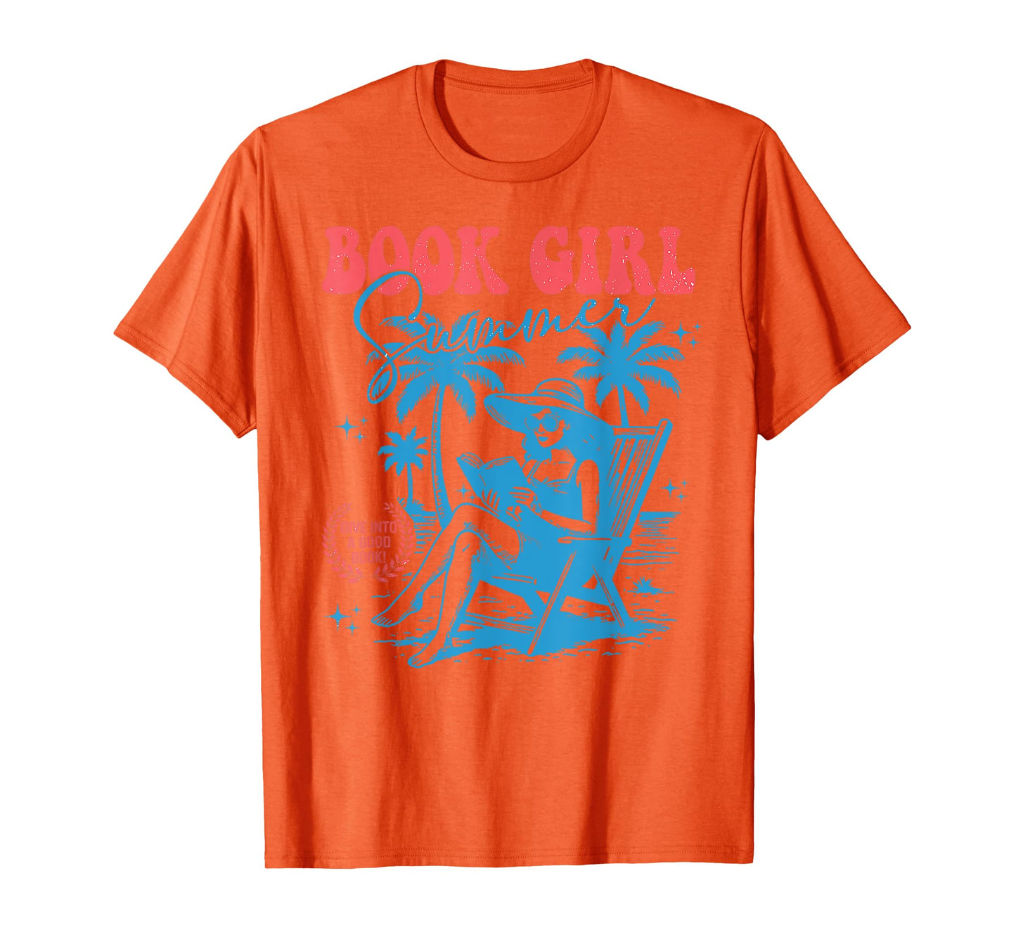 Girl Reading Book Summer Funny Beach Vacation For Book Lover T-Shirt