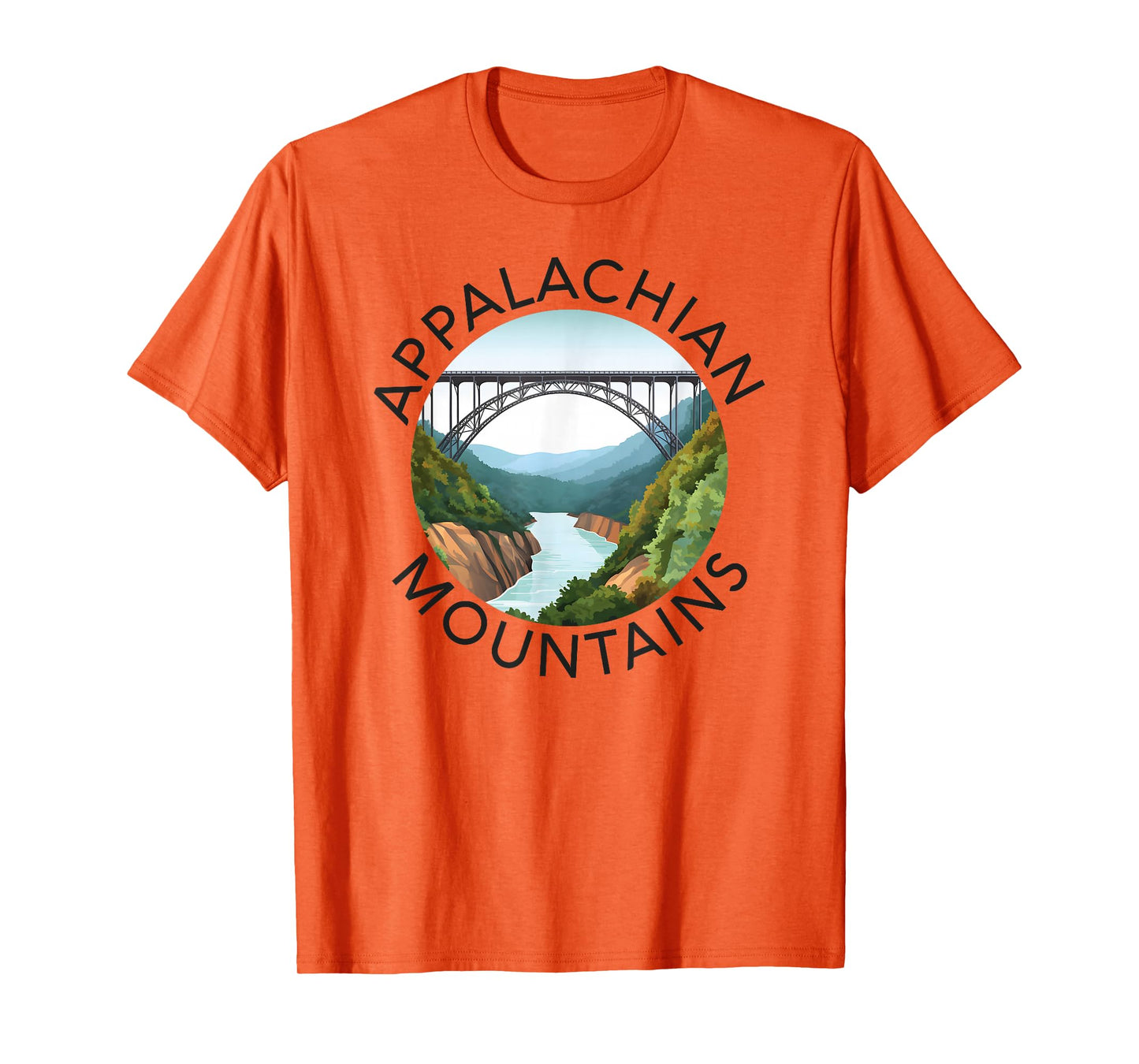 Appalachian Mountains New River Gorge Bridge West Virginia T-Shirt